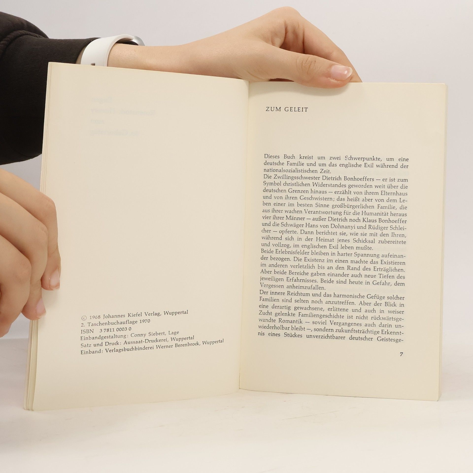 Sabine Leibholz Bonhoeffer vergangen, erlebt, überwunden