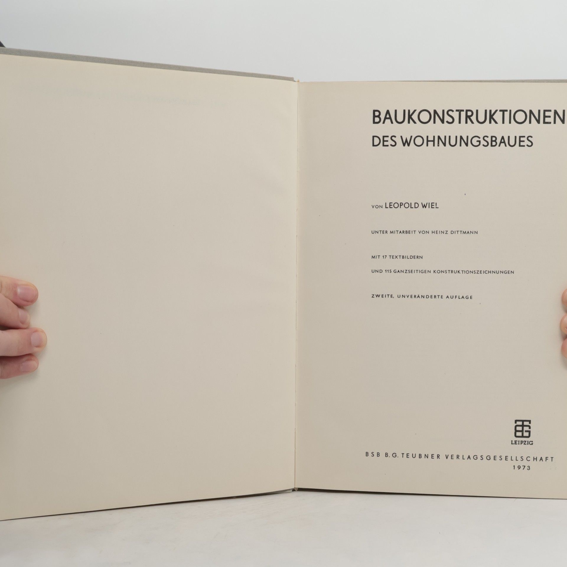 Leopold Wiel Baukonstruktionen des Wohnungsbaues