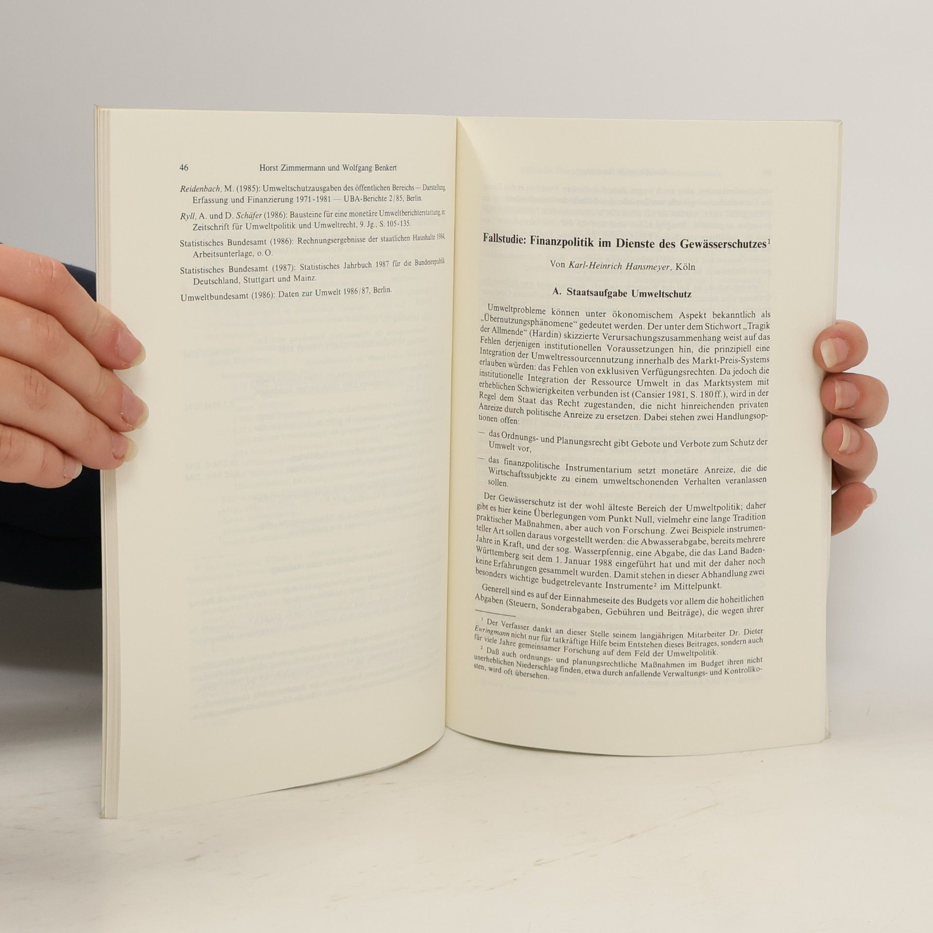 Wolfgang Benkert Schriften des Vereins für Socialpolitik - 176/II: Öffentliche Finanzen und Umweltpolitik II