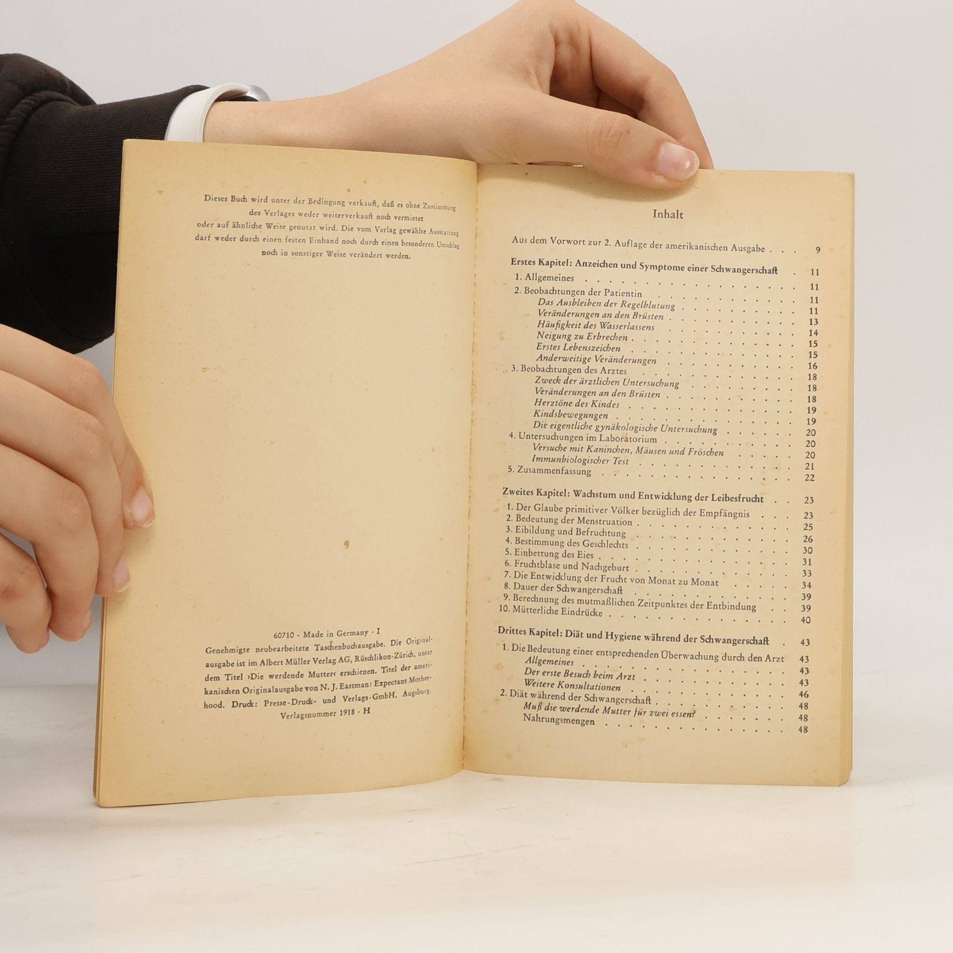 N. J. Eastman Schwangerschaft. Geburt. Wochenbett