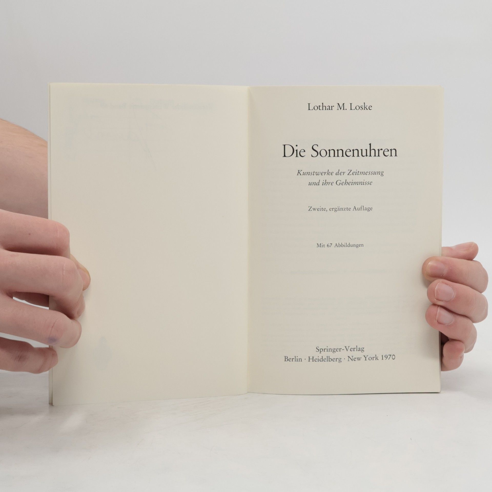 Lothar M. Loske Die Sonnenuhren