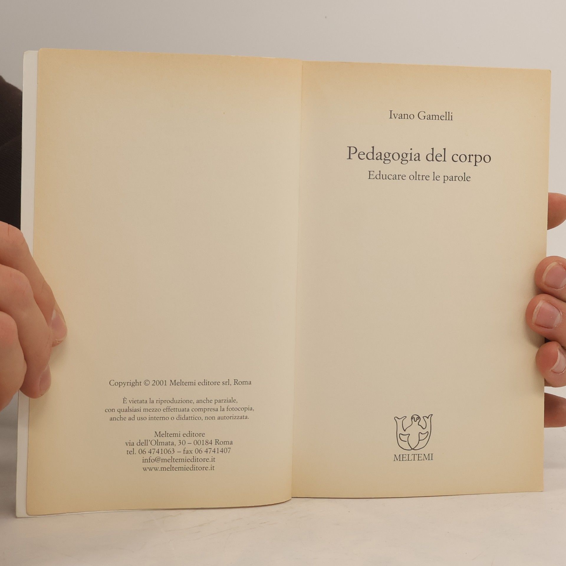 Ivano Gamelli Cura di sé: Pedagogia del corpo