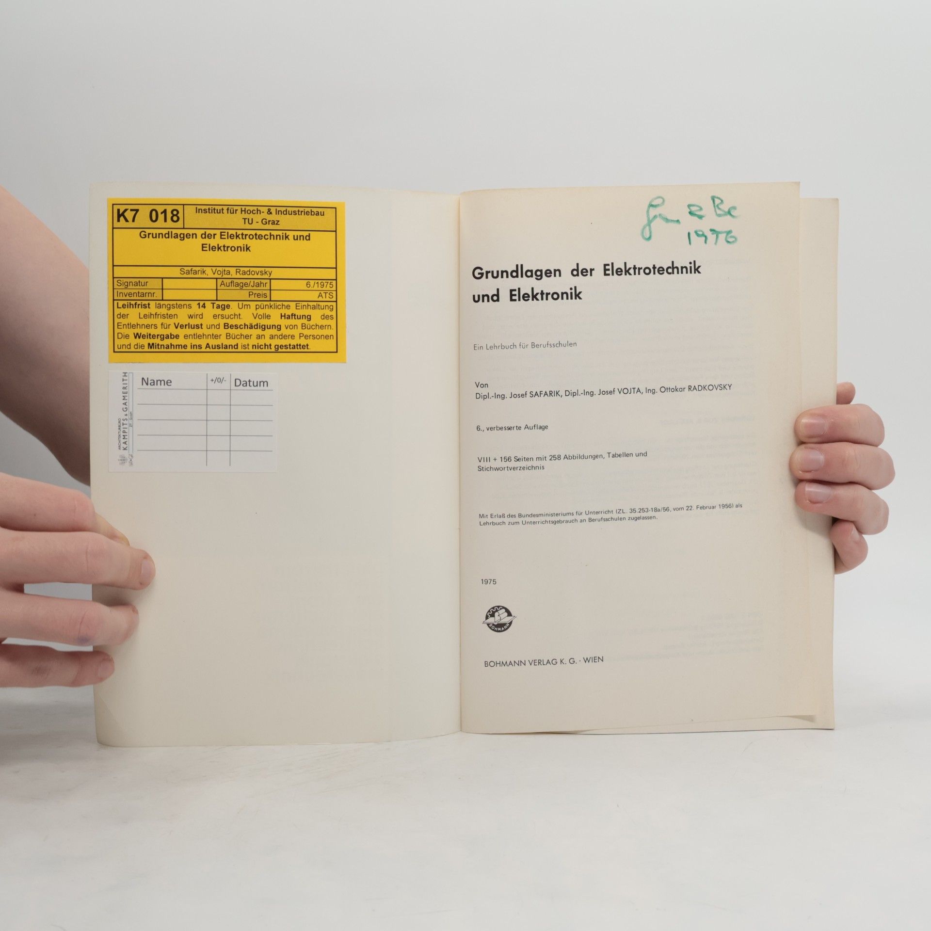 Josef Šafařík Grundlagen der Elektrotechnik und Elektronik