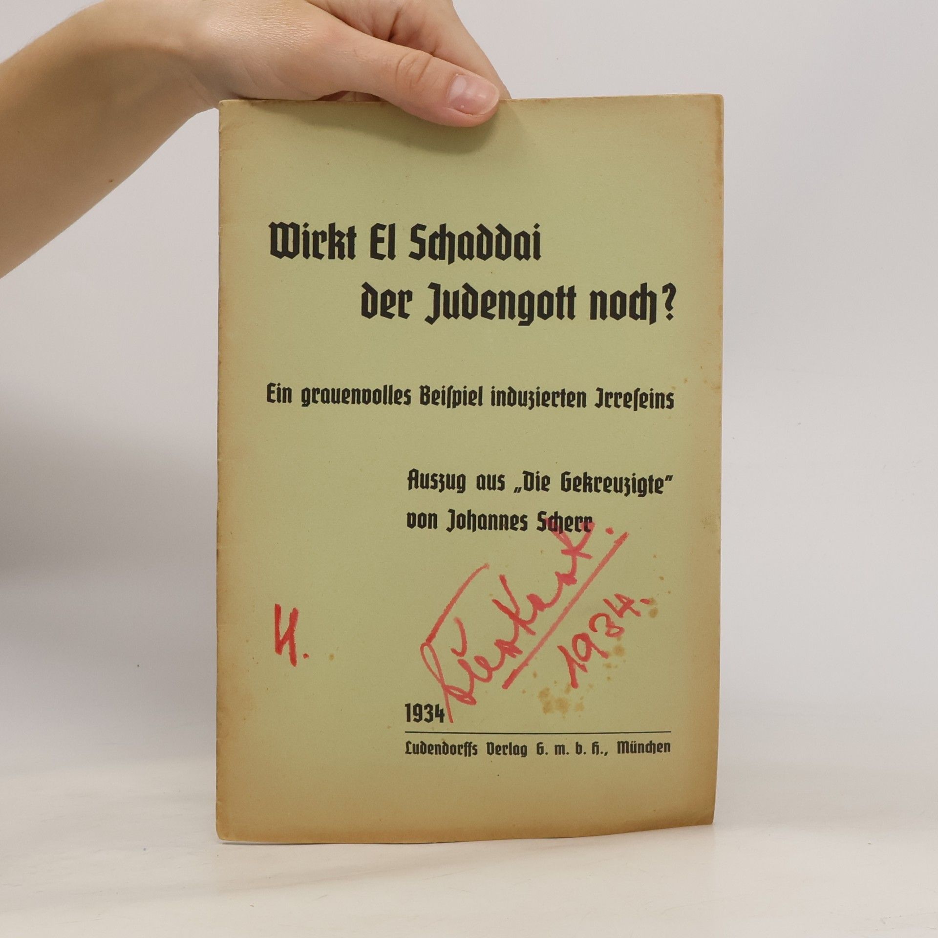 Johannes Scherr Wirkt El Schaddai der Judengott noch?