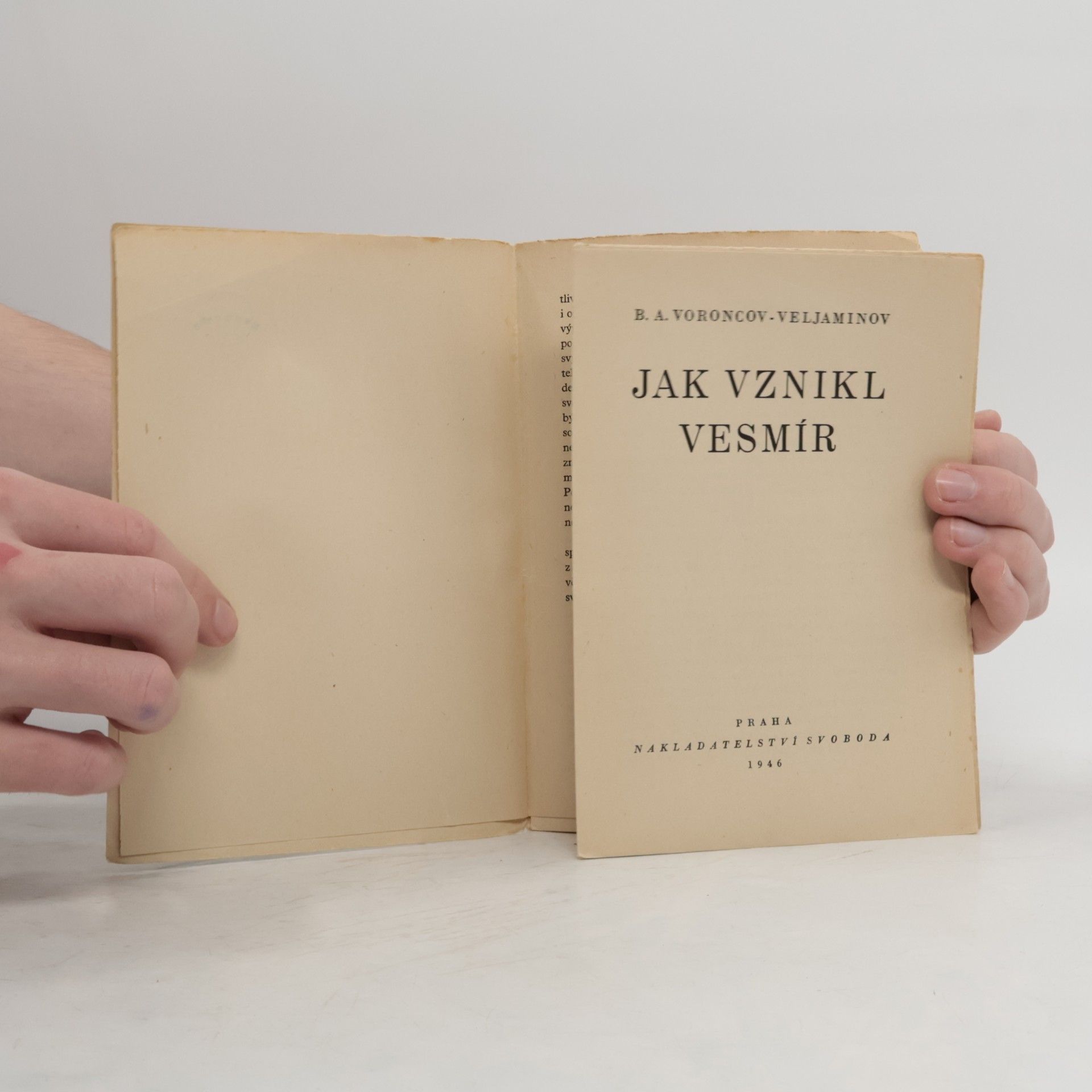 Boris Aleksandrovič Voroncov Veljaminov Jak vznikl vesmír