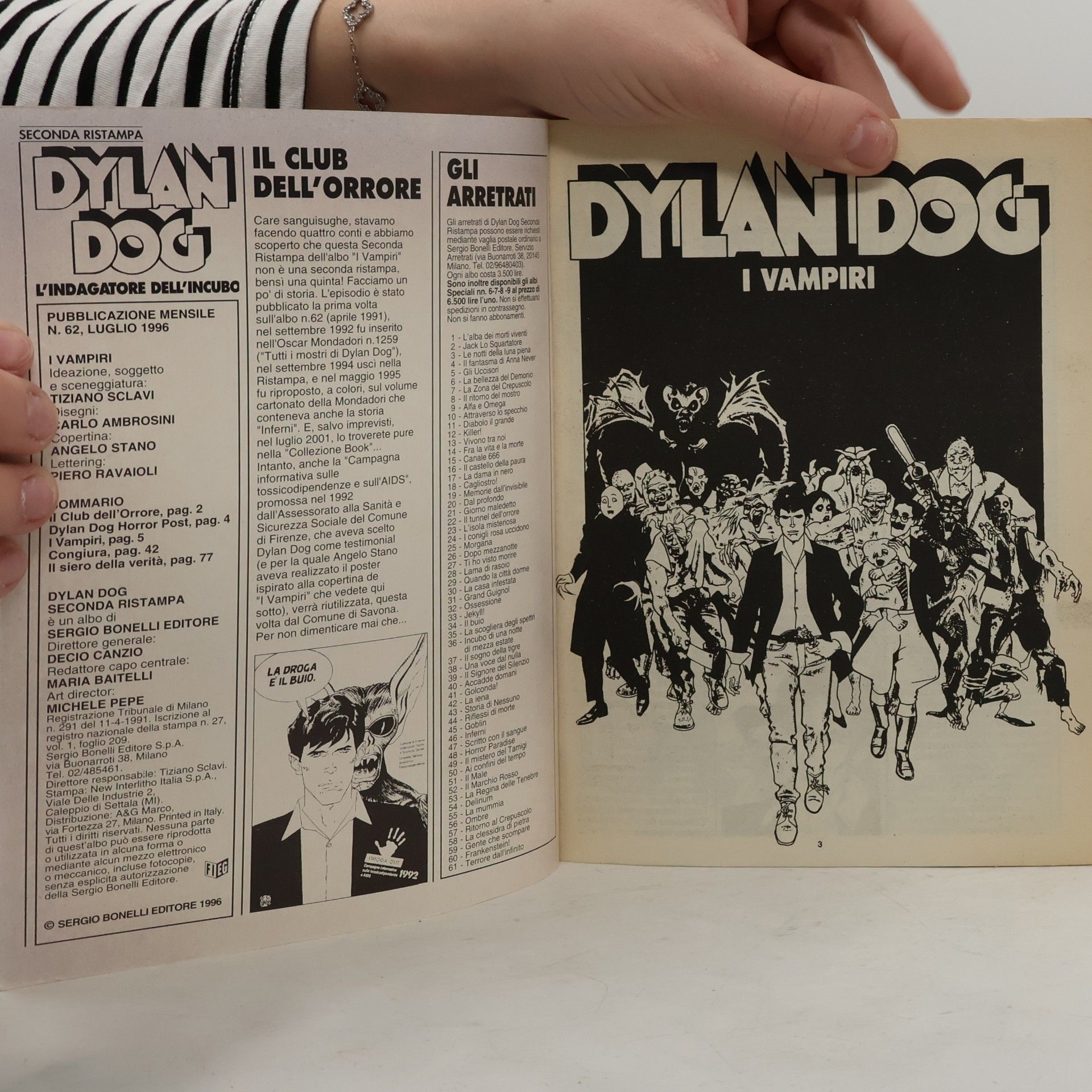 Tiziano Sclavi Dylan Dog 62