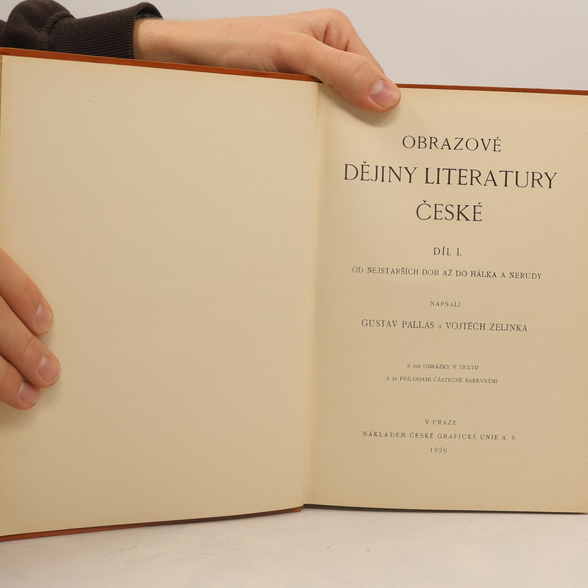Gustav Pallas Obrazové dějiny literatury české I.