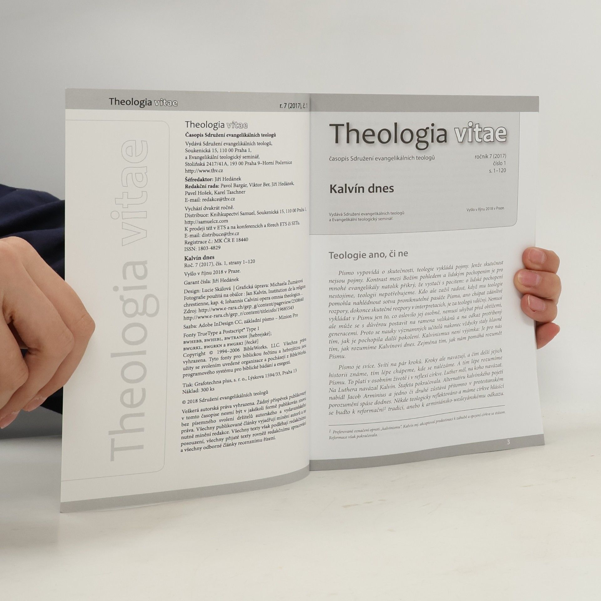 Various authors Theologia vitae, Ročník 7 (2017). Číslo 1