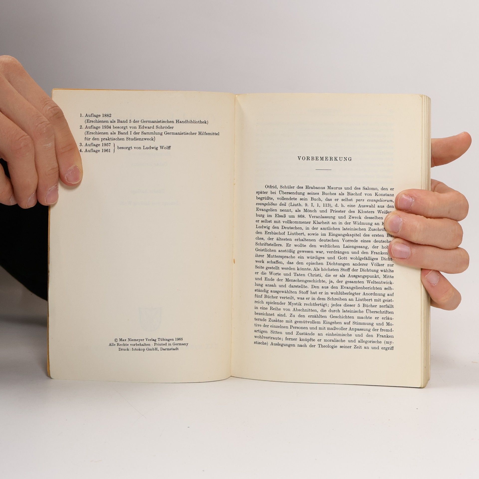 Otfrid Otfrids Evangelienbuch
