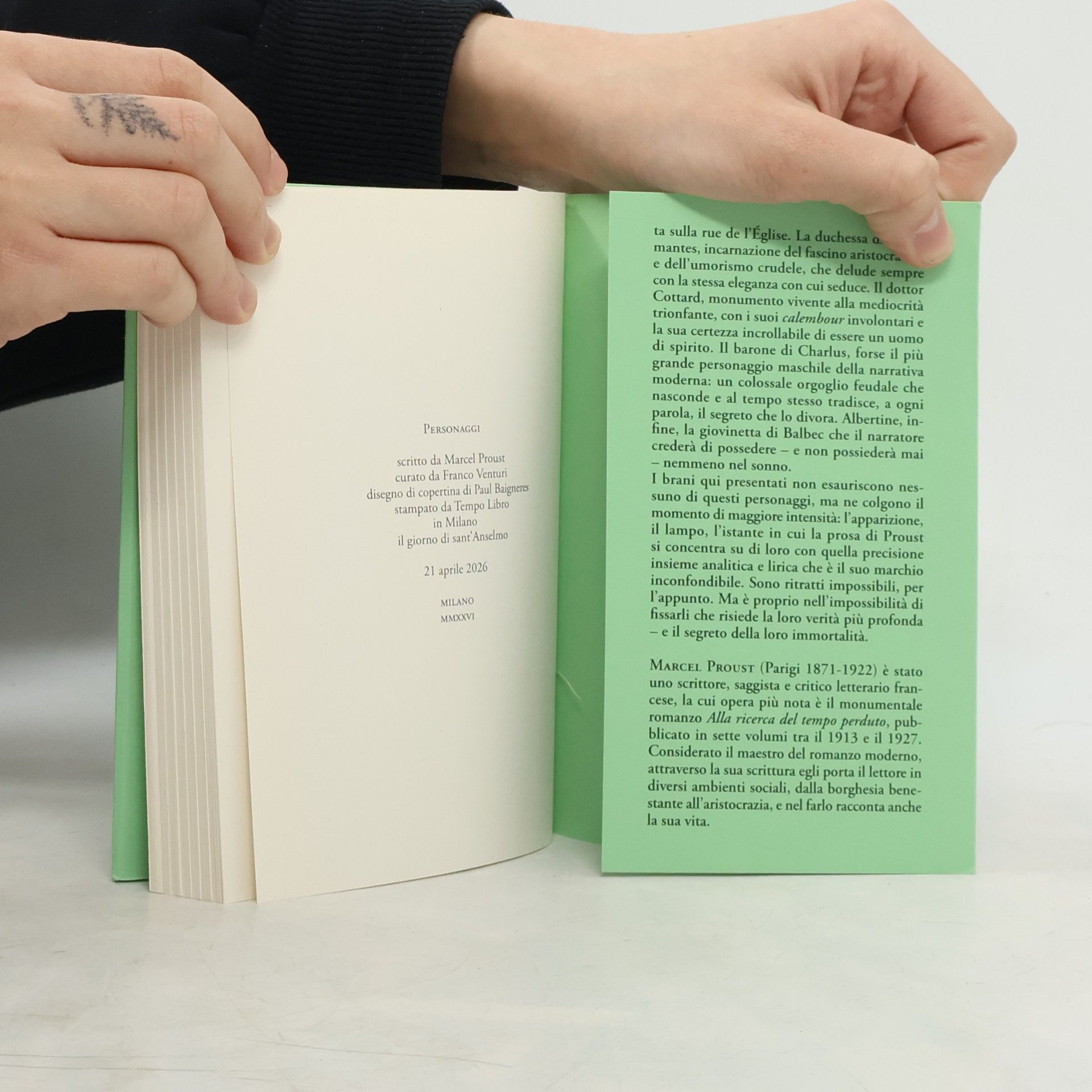 Marcel Proust Il piacere di leggere: Personaggi da «Alla ricerca del tempo perduto». Testo francese a fronte