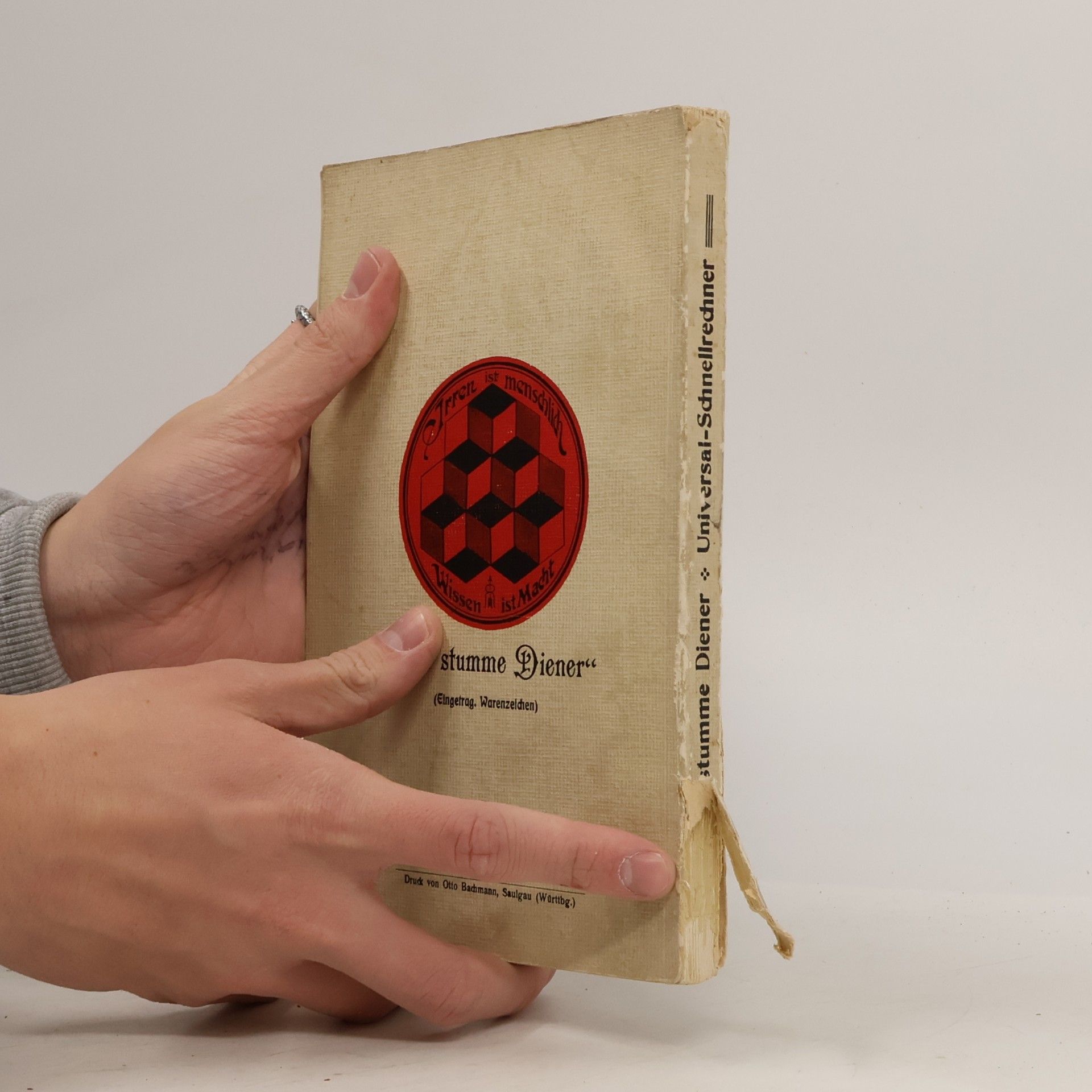 Remig Rees Universal-Schnellrechner Der stumme Diener