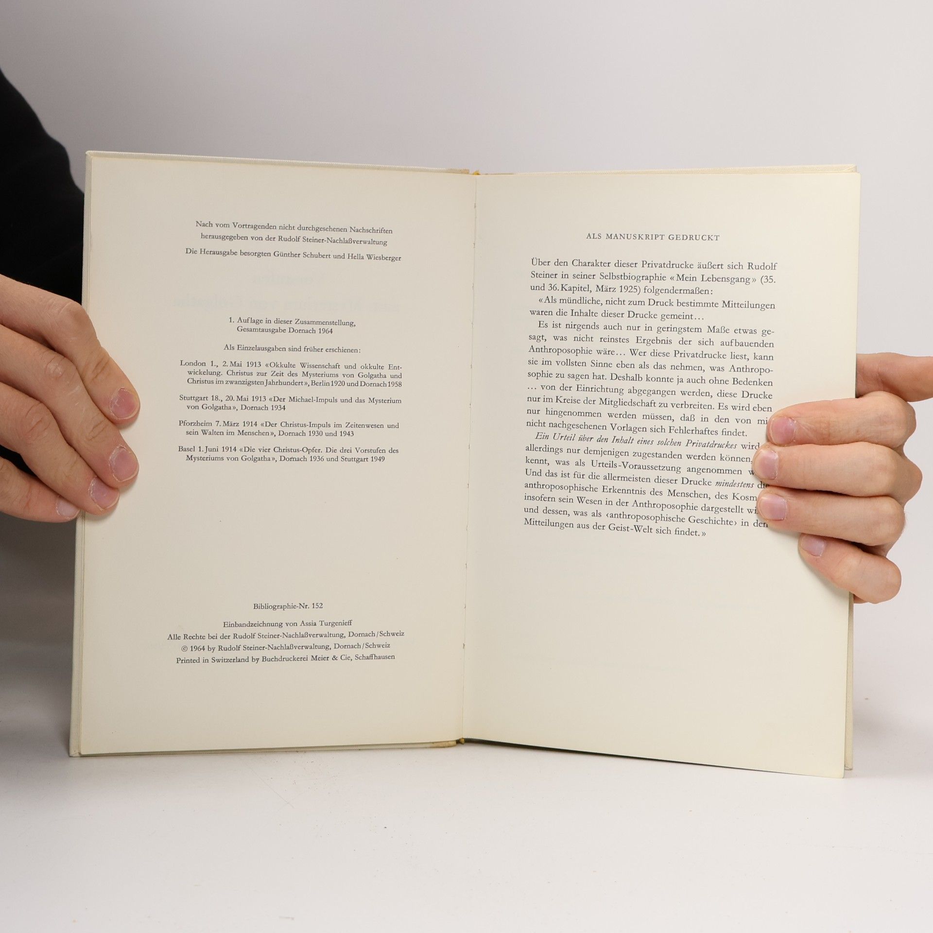 Rudolf Steiner Vorstufen zum Mysterium von Golgatha