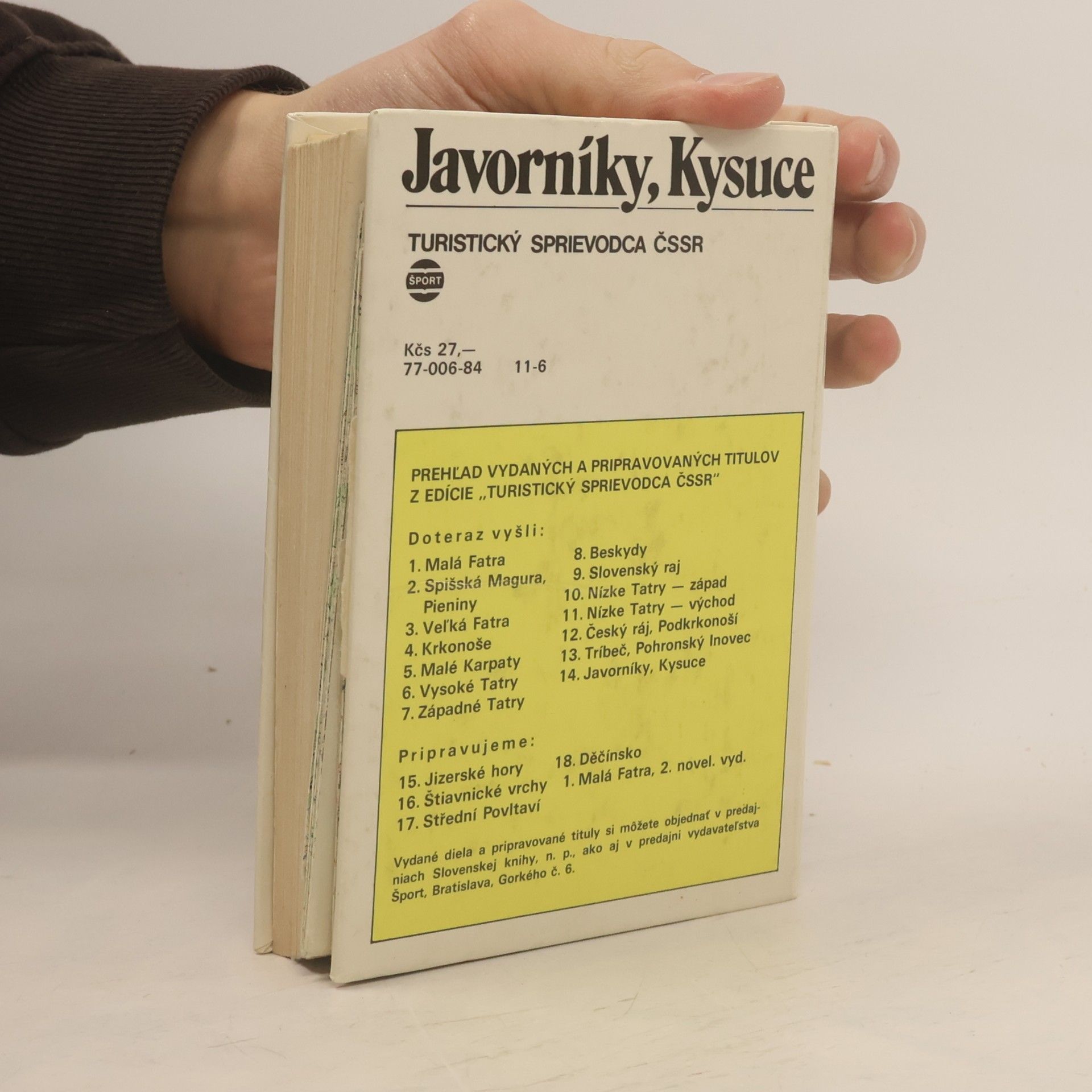 Viliam Galvánek Javorníky, Kysuce. Turistický sprievodca ČSSR 14