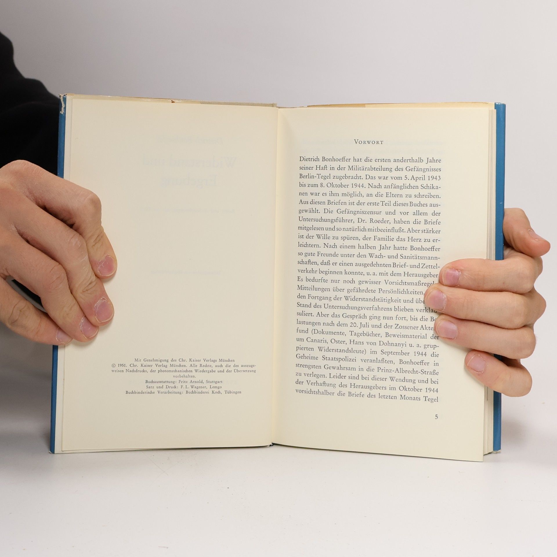 Dietrich Bonhoeffer Widerstand + Ergebung