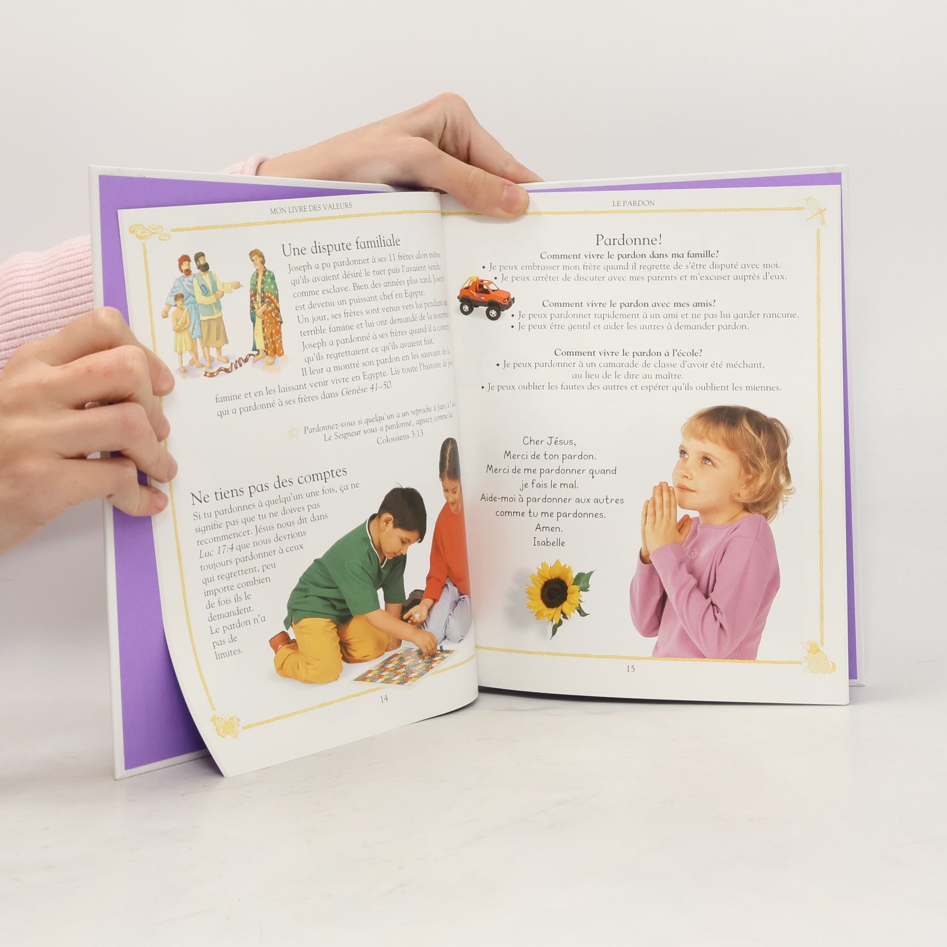 Lesley Wright Mon livre des valeurs: 12 valeurs chrétiennes pour les enfants