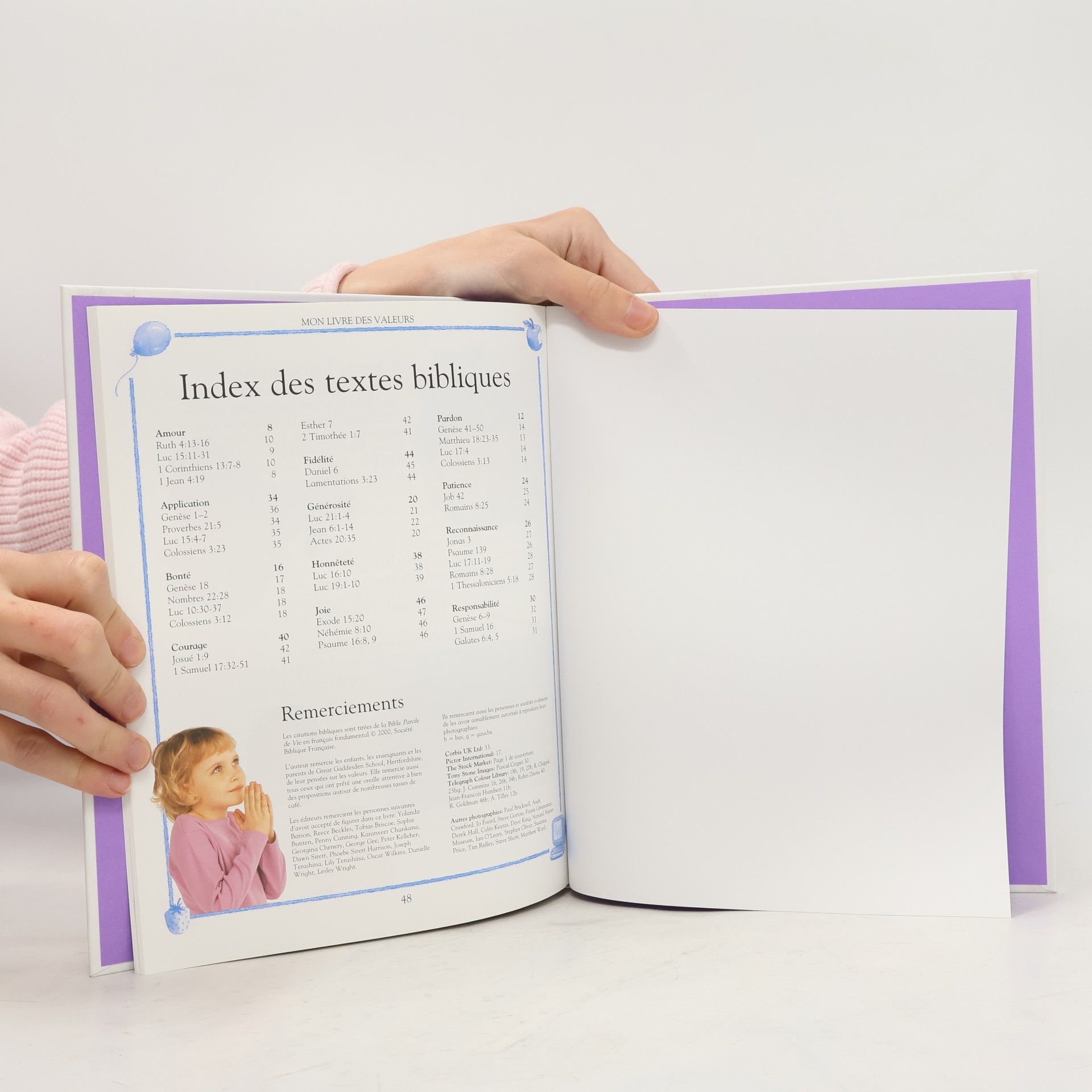 Lesley Wright Mon livre des valeurs: 12 valeurs chrétiennes pour les enfants