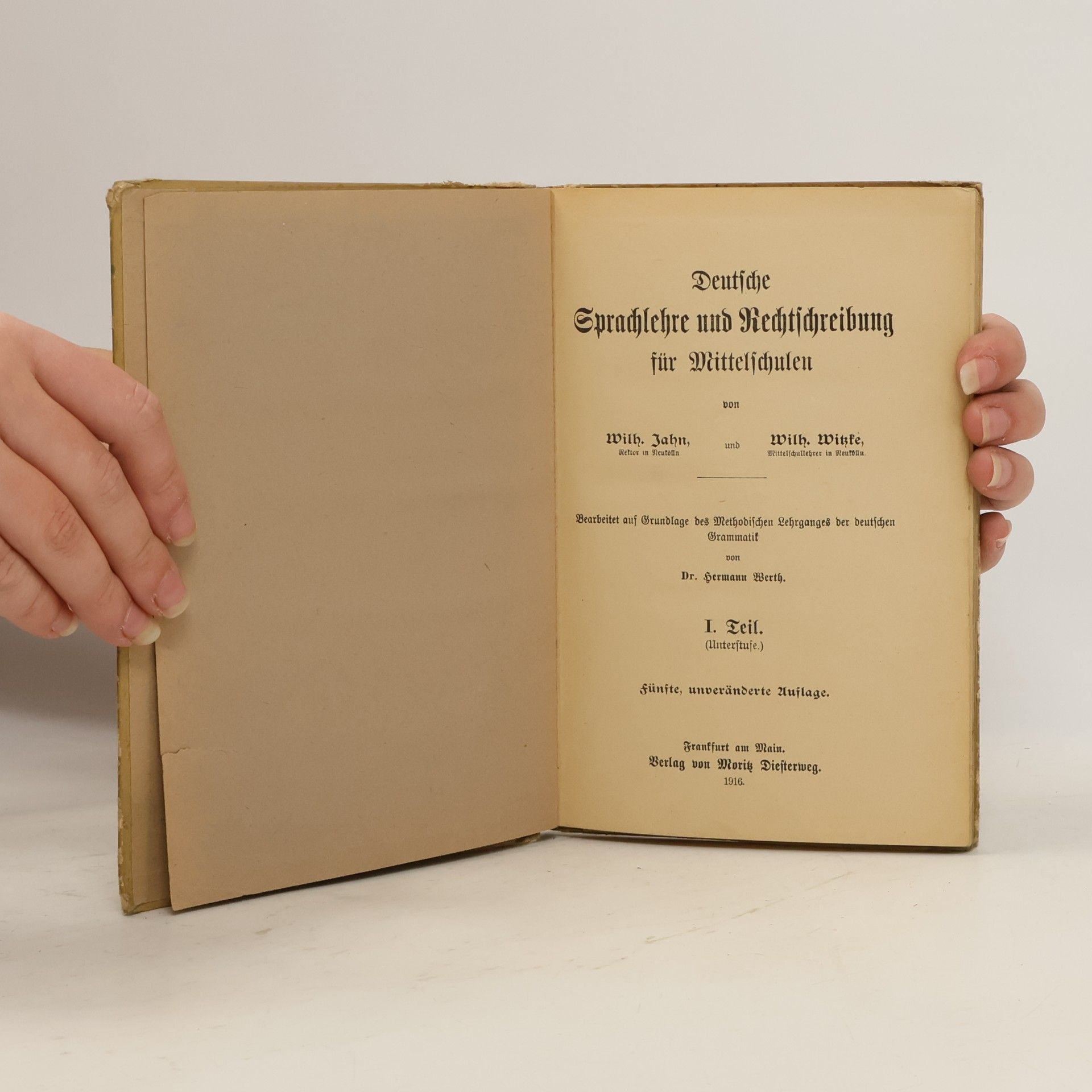 Jahn Deutsche Sprachlehre und Rechtschreibung