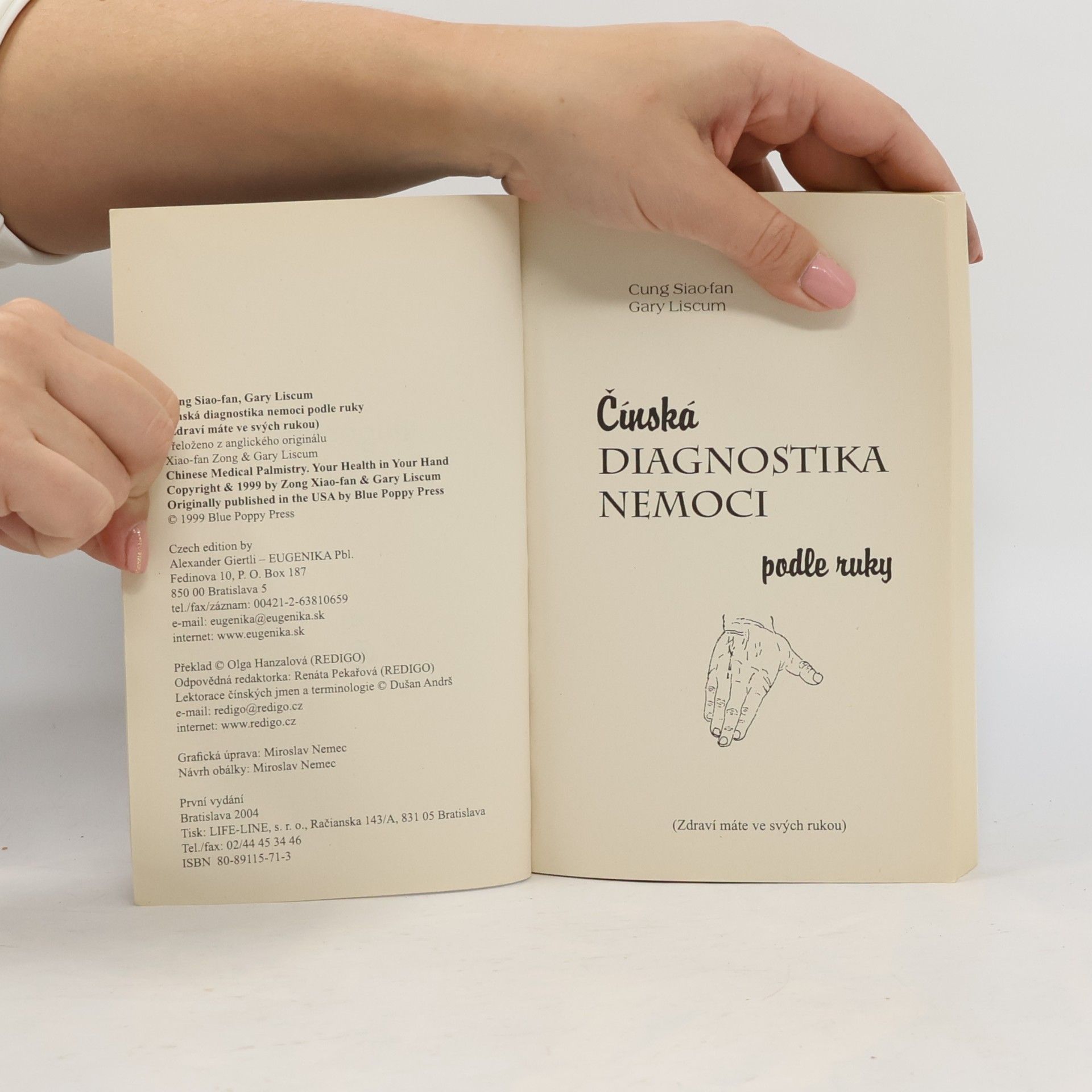 Xiao-fan Zong Čínská diagnostika nemocí podle ruky