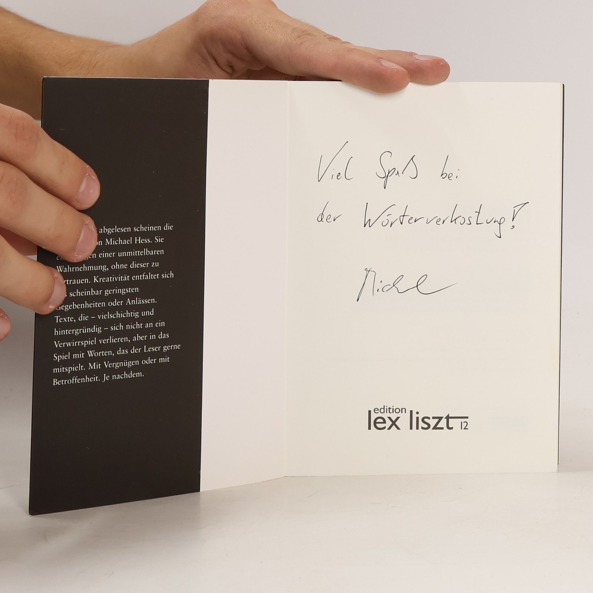 Michael Hess Zu dicht. Gedichte und Sprachspiele. Mit Fotos von Steve Haider.