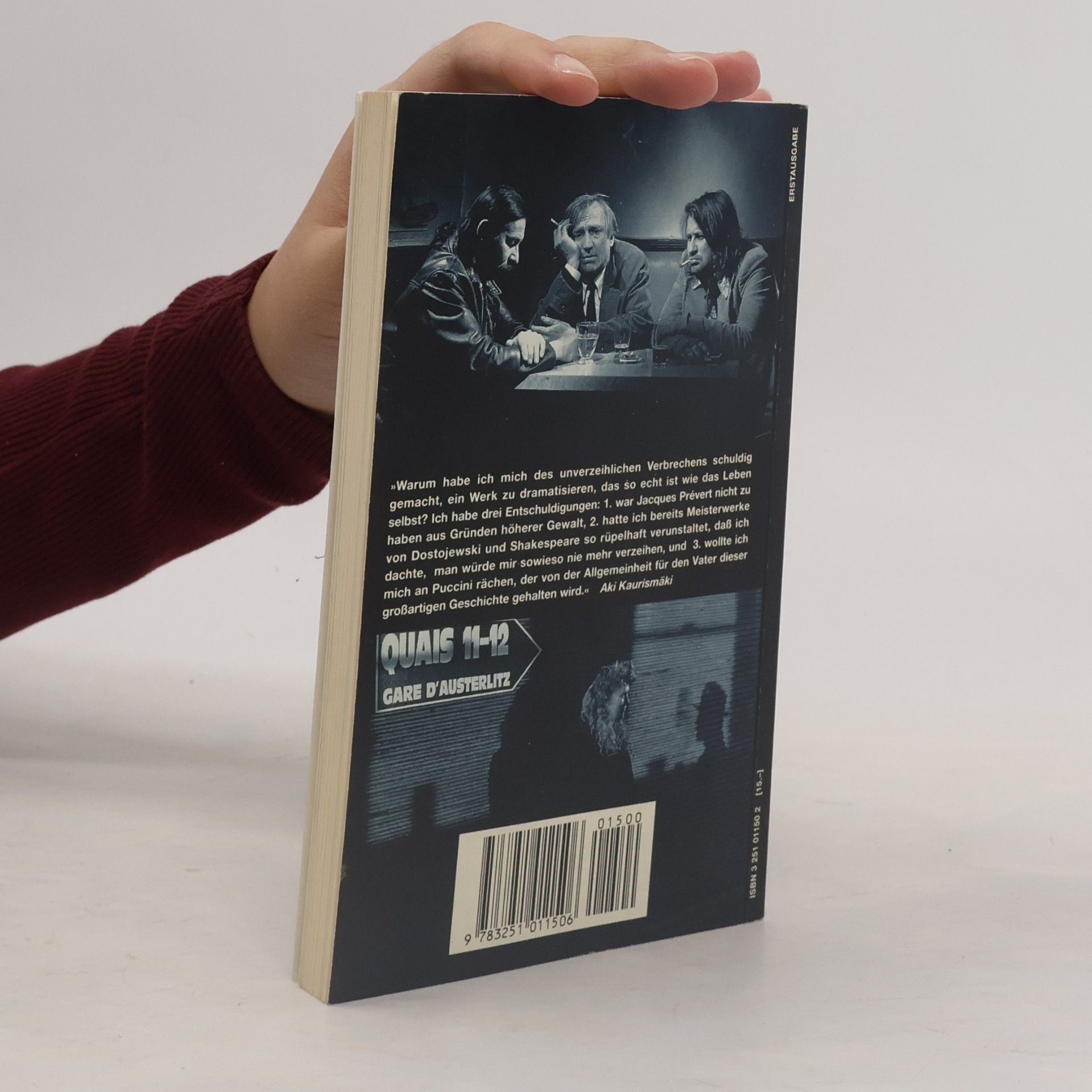 Aki Kaurismäki Das Leben der Boheme. Drehbuch mit Fotos