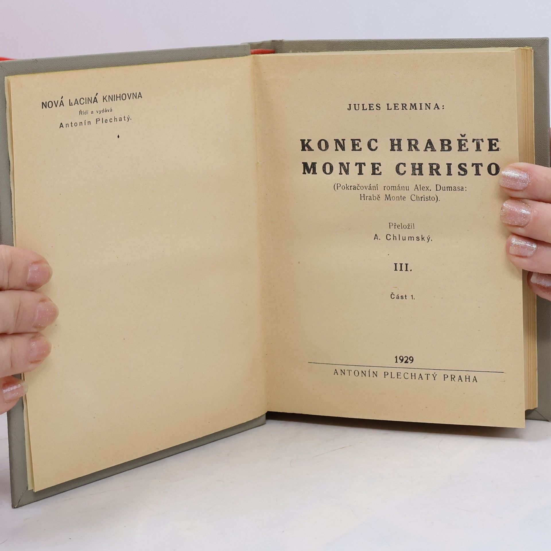 Jules Lermina Konec hraběte Monte Christo III, 1