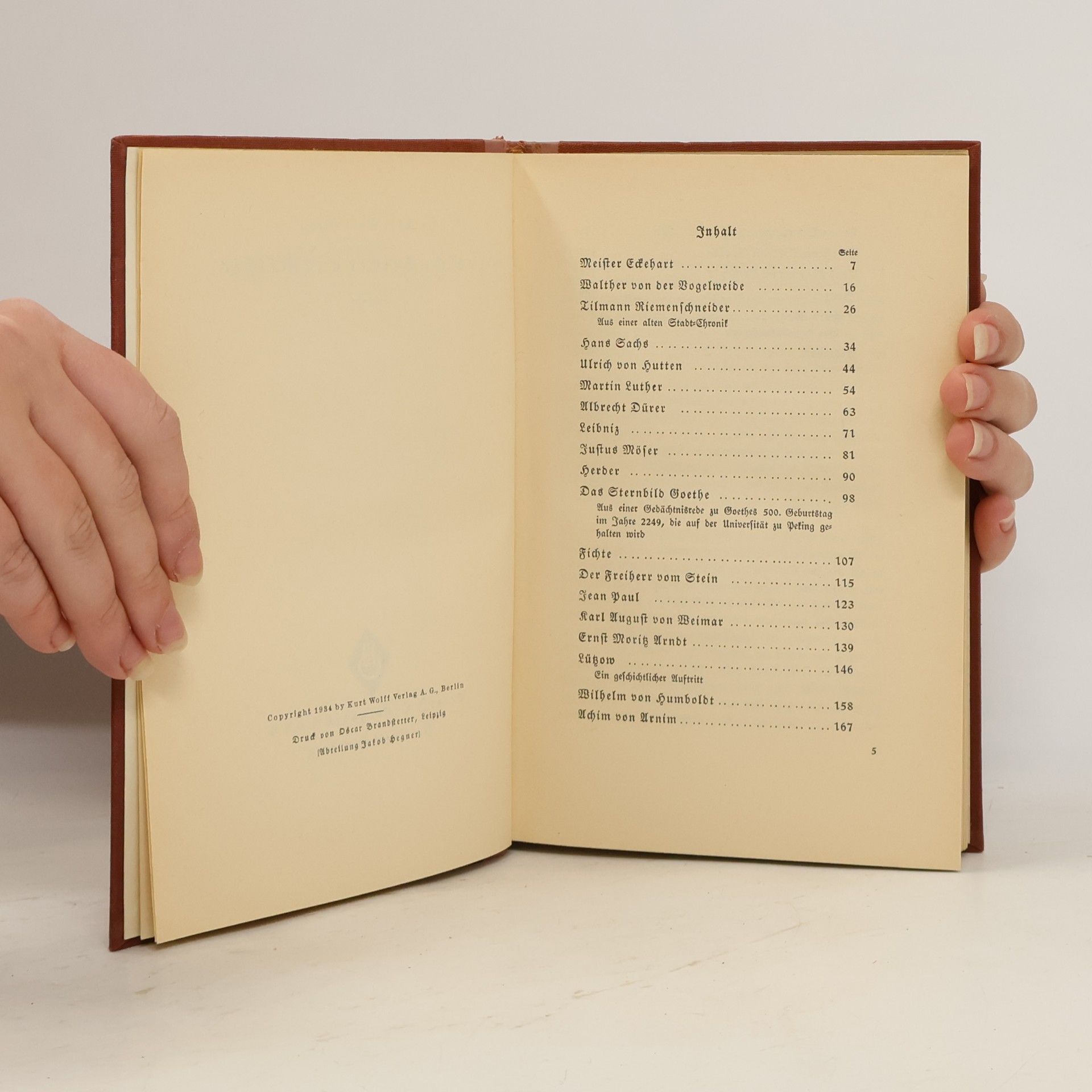 Herbert Eulenberg Deutsche Geister und Denker
