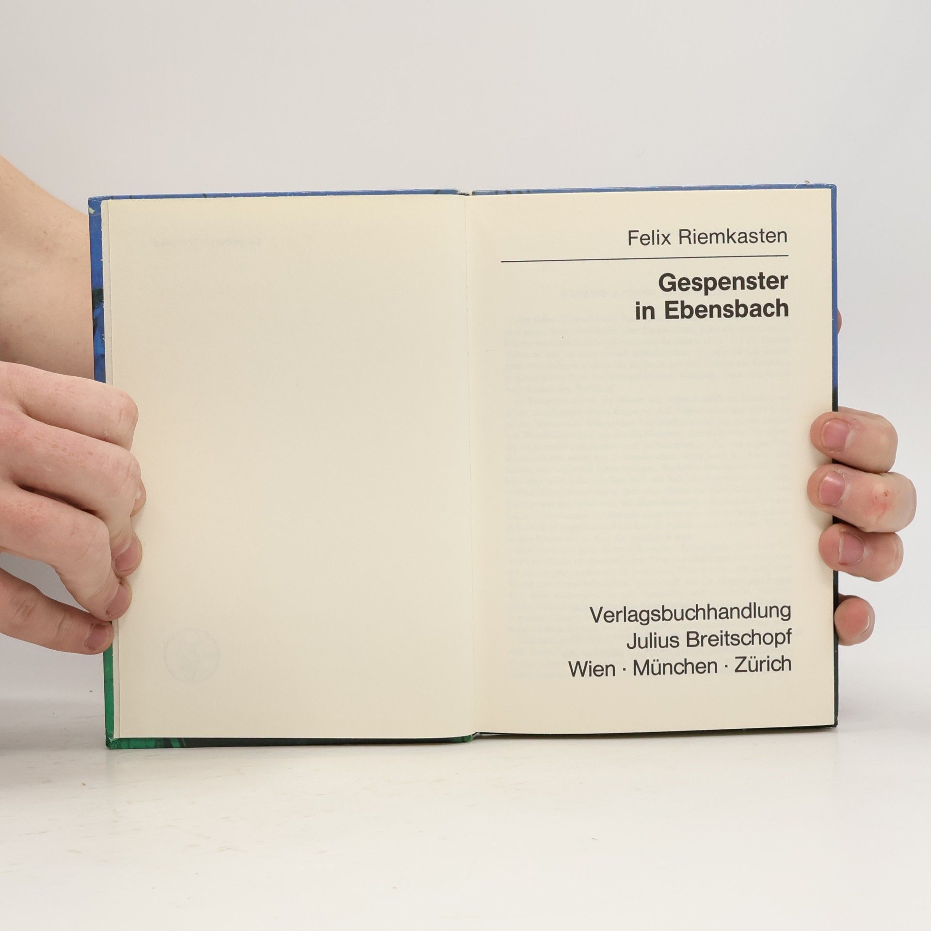 Felix Riemkasten Gespenster in Ebensbach