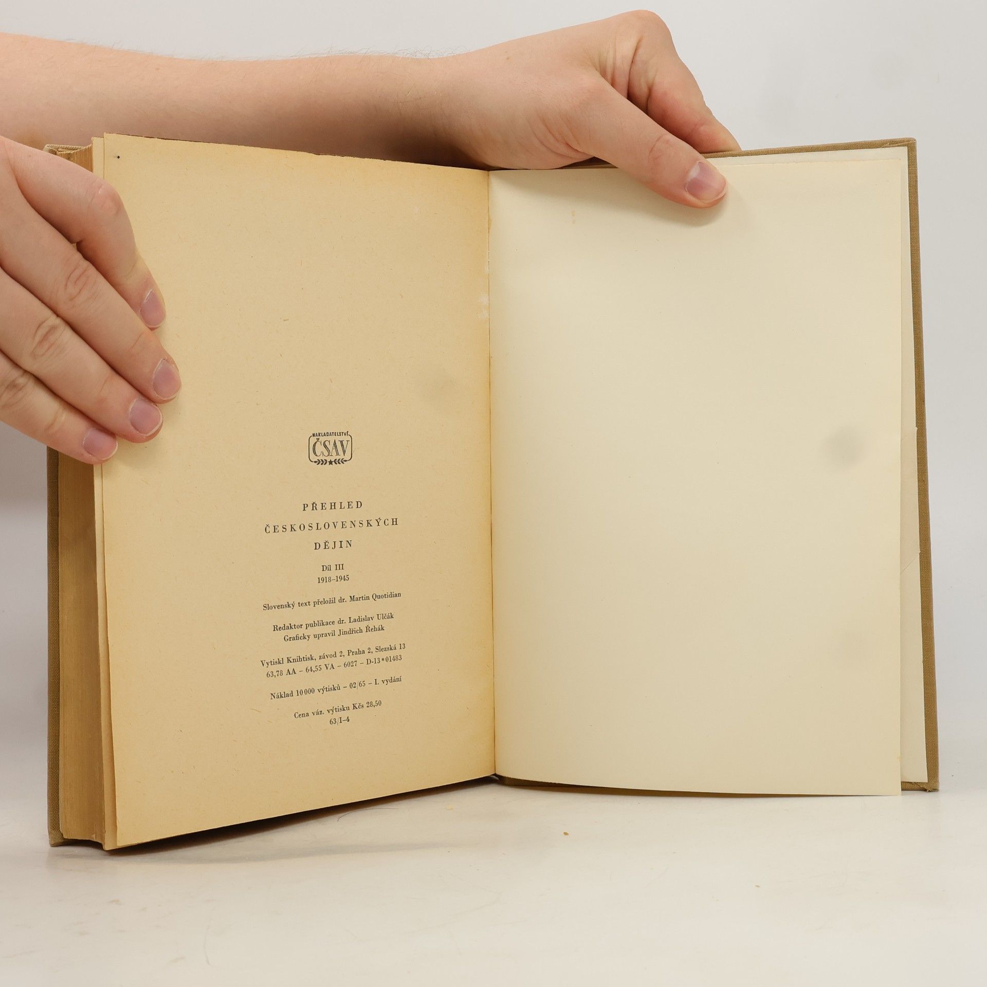 Autorenkollektiv Přehled československých dějin III. 1918-1945