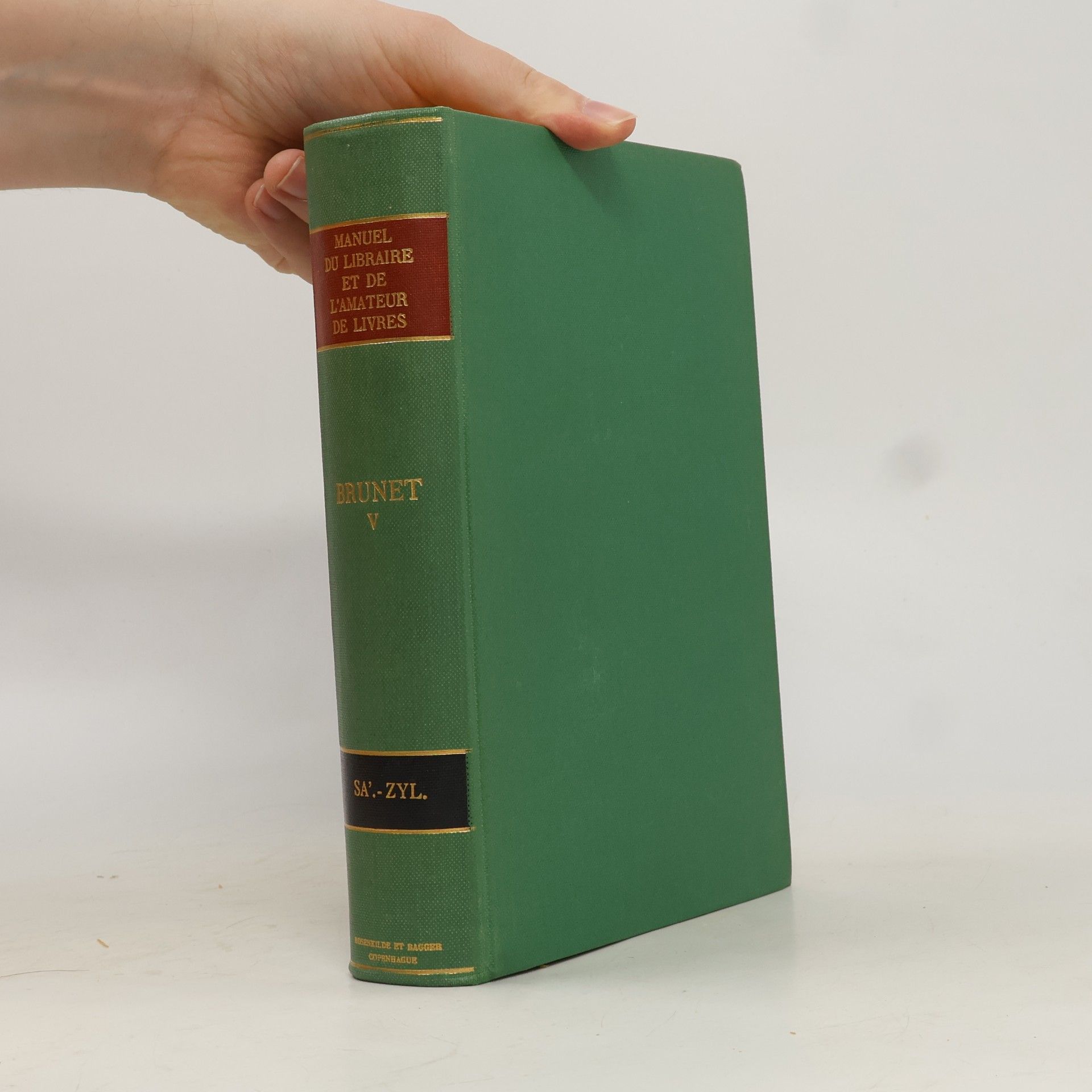 Manuel du libraire et de l'amateur de livres V.