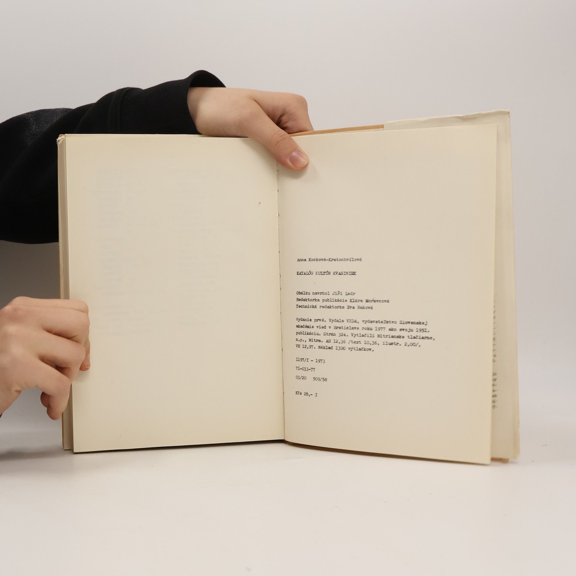 Anna KockováKratochvílová Katalóg kultúr kvasiniek. Catalogue of Yeast Cultures
