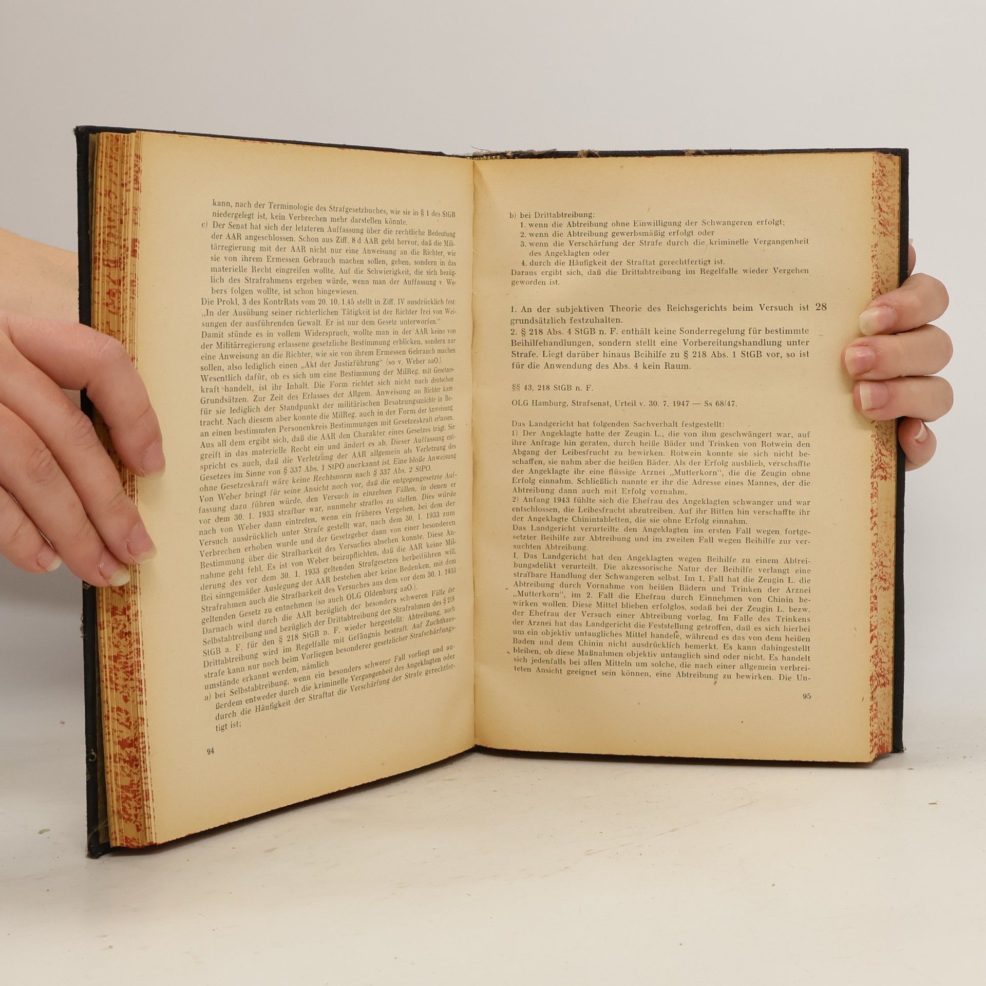 Autorenkollektiv Sammlung von Entscheidungen der Oberlandesgerichte und der Obersten Gerichte in Strafsachen I.