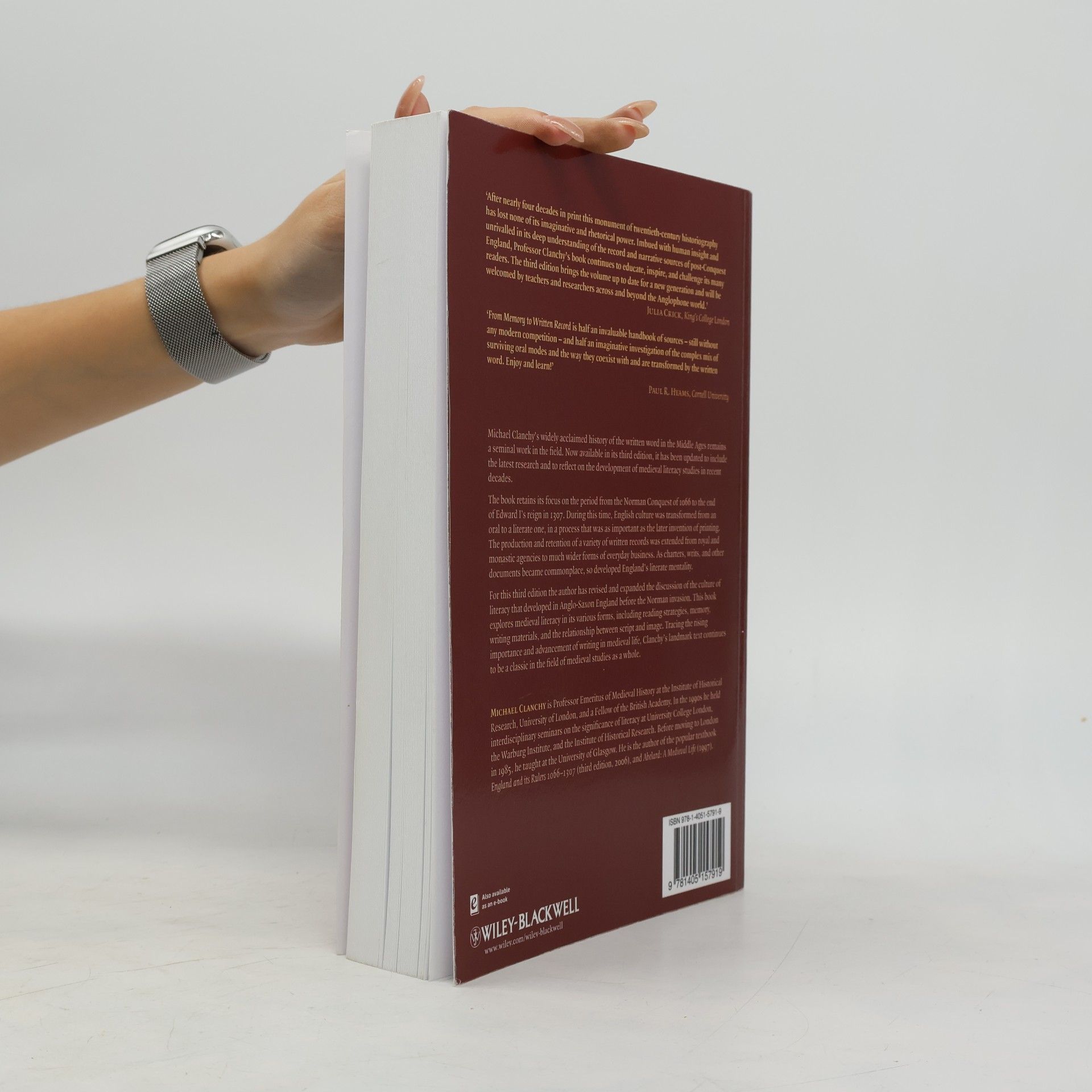 M. T. Clanchy From Memory to Written Record - Third Edition