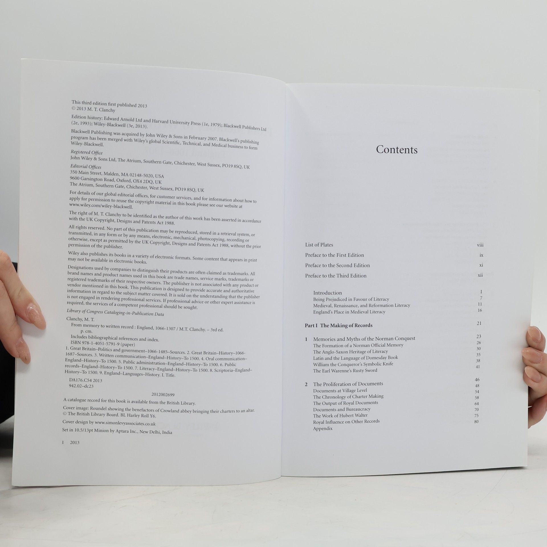 M. T. Clanchy From Memory to Written Record - Third Edition