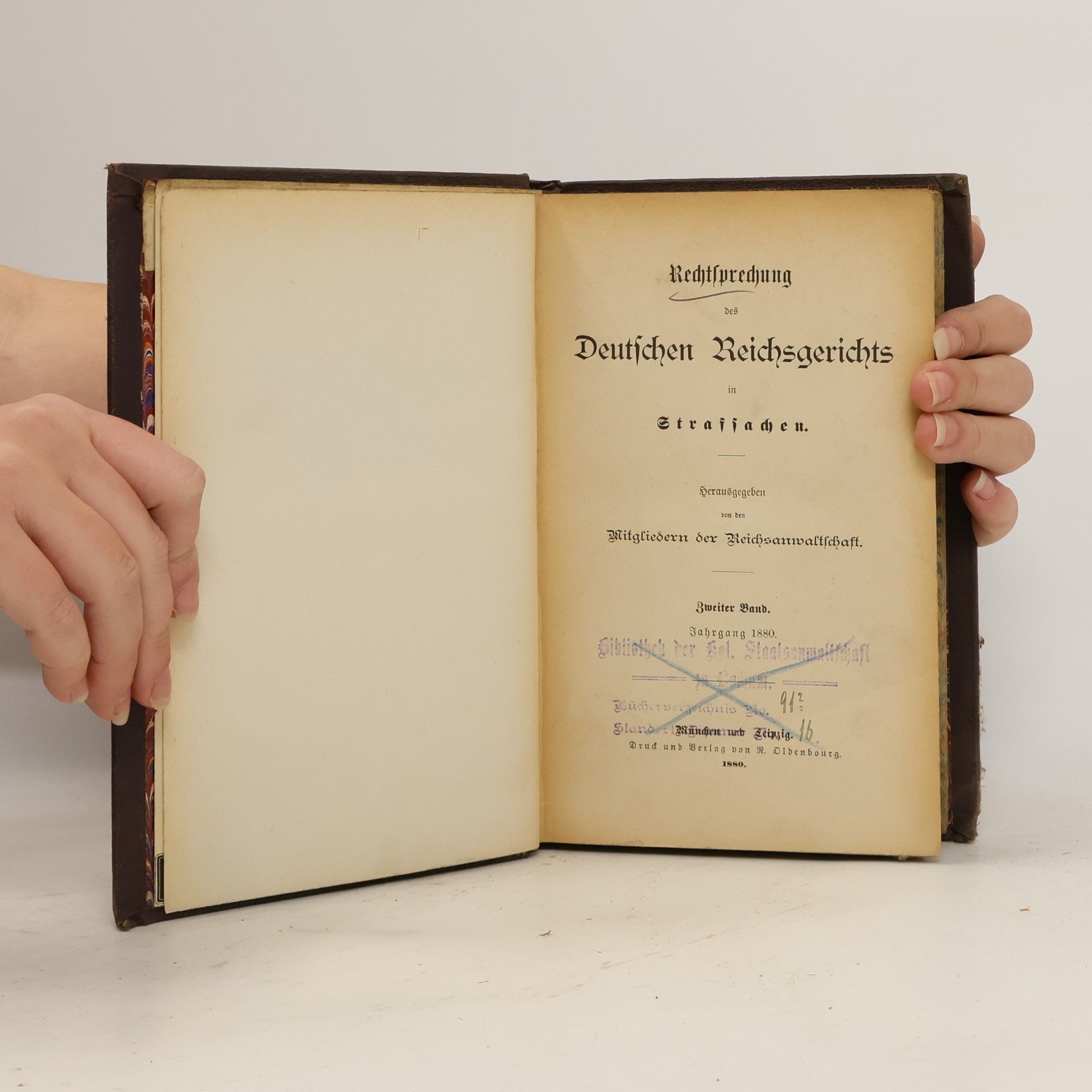 Autorenkollektiv Rechtsprechung des deutschen Reichsgerichts in Strafsachen