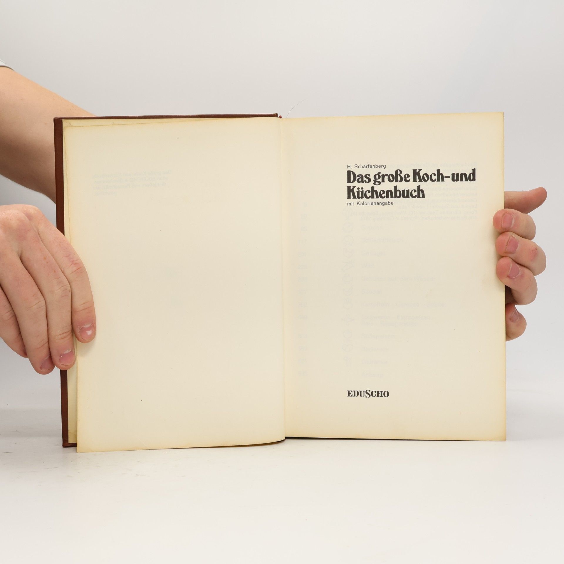 H. Scharfenberg Das große Koch- und Küchenbuch