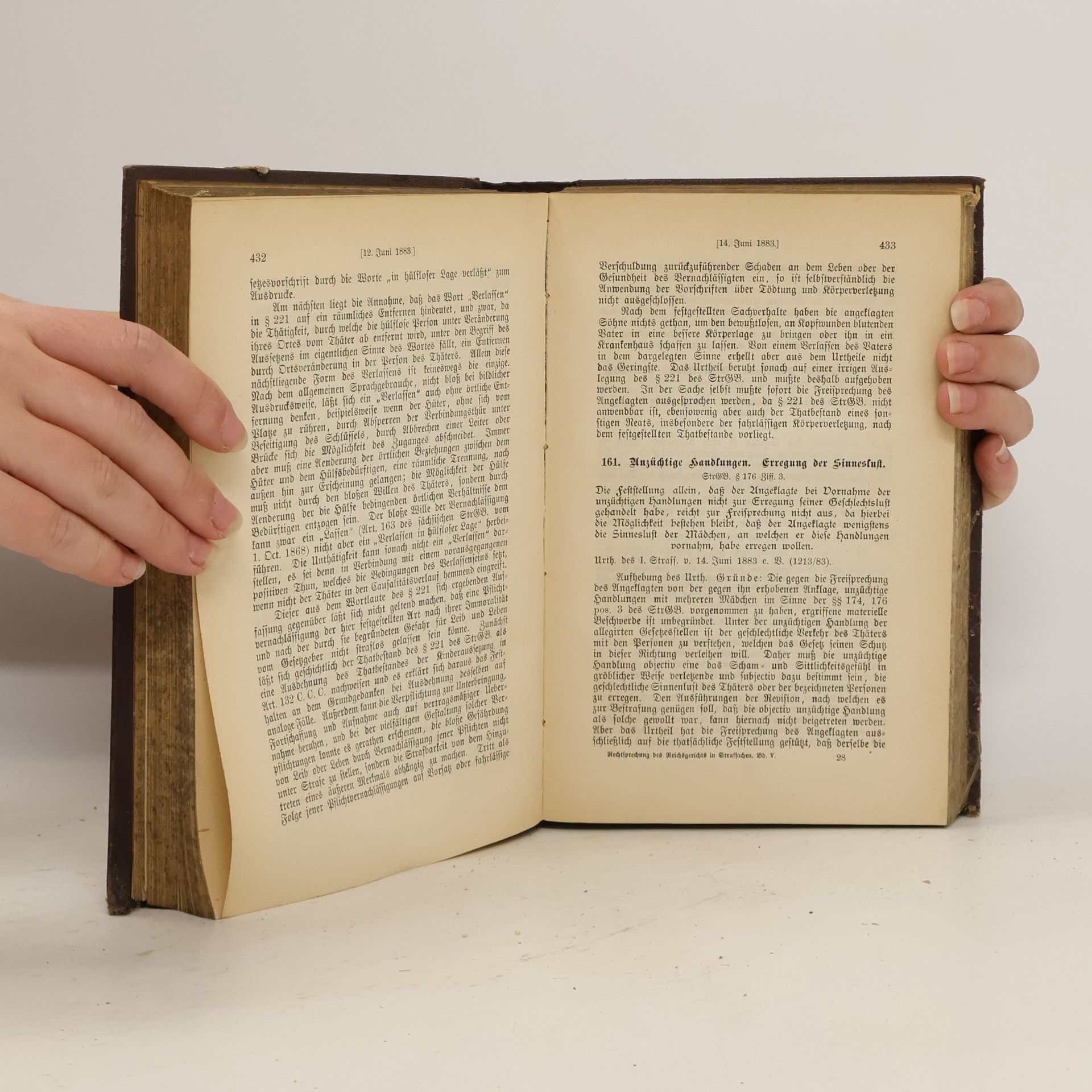 Herman Melville Rechtsprechung des Deutschen Reichsgerichts in Strafsachen 5