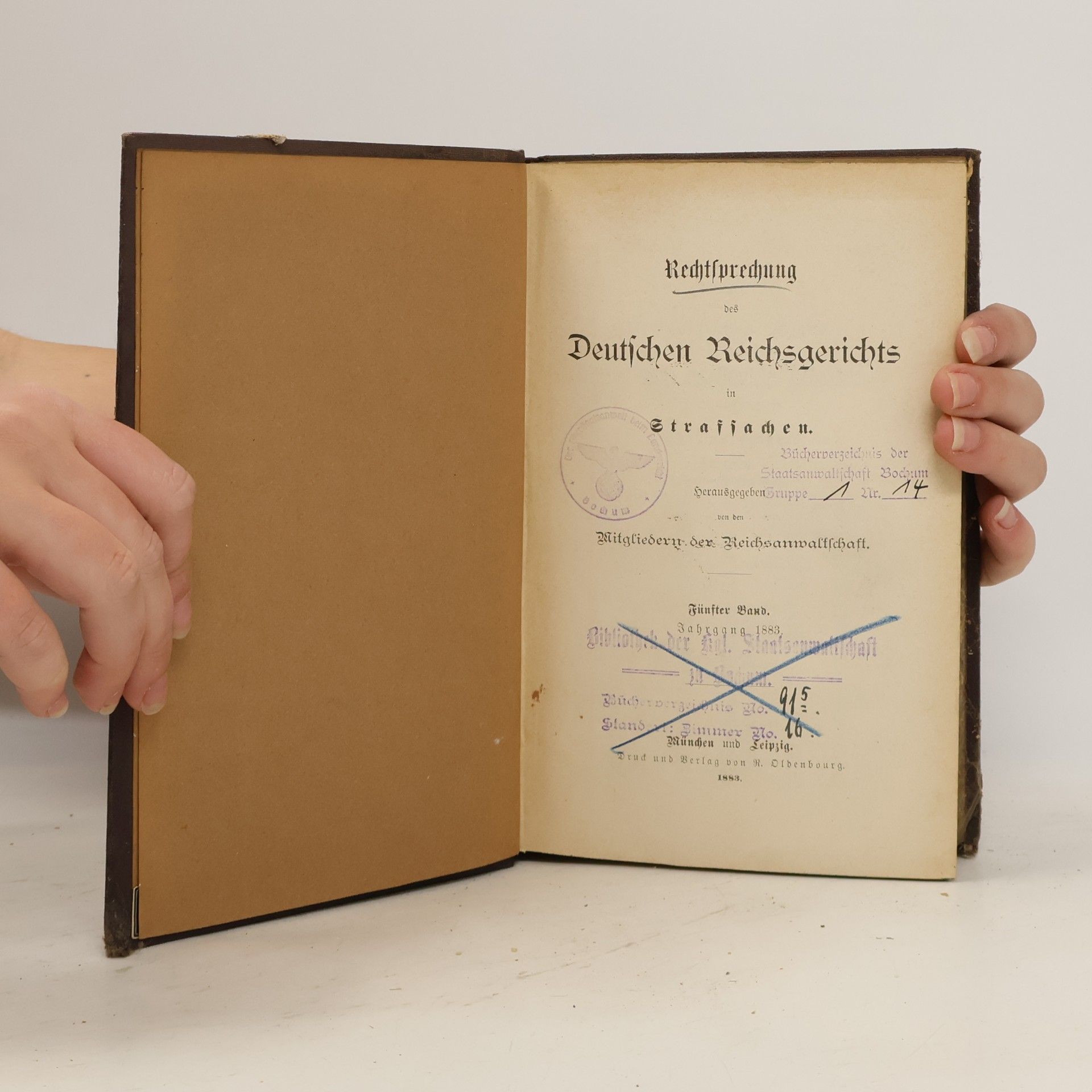 Herman Melville Rechtsprechung des Deutschen Reichsgerichts in Strafsachen 5