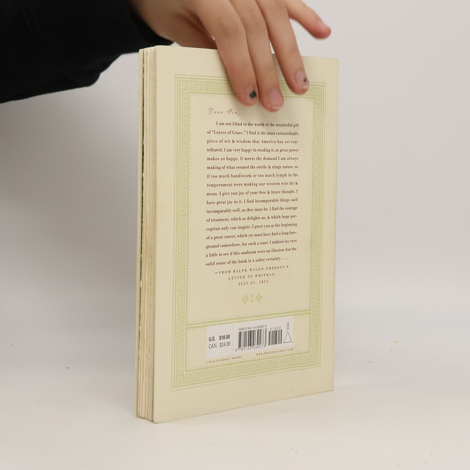 Walt Whitman Penguin Classics: Leaves of Grass