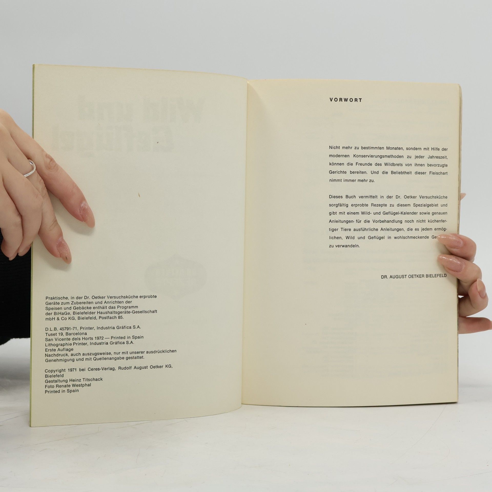 Various authors Wild und Geflügel