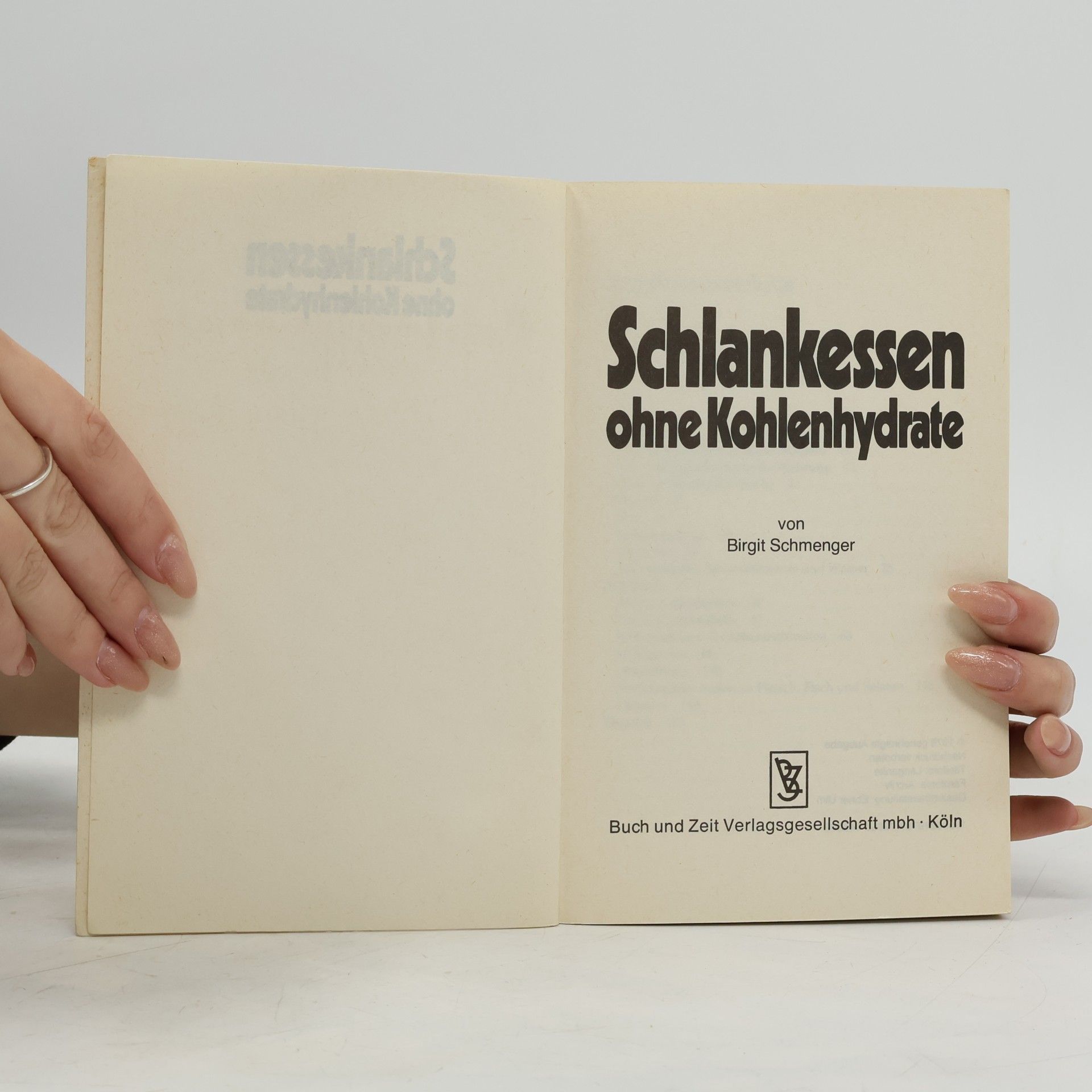Birgit Jäger-Schmenger Schlankessen ohne Kohlenhydrate