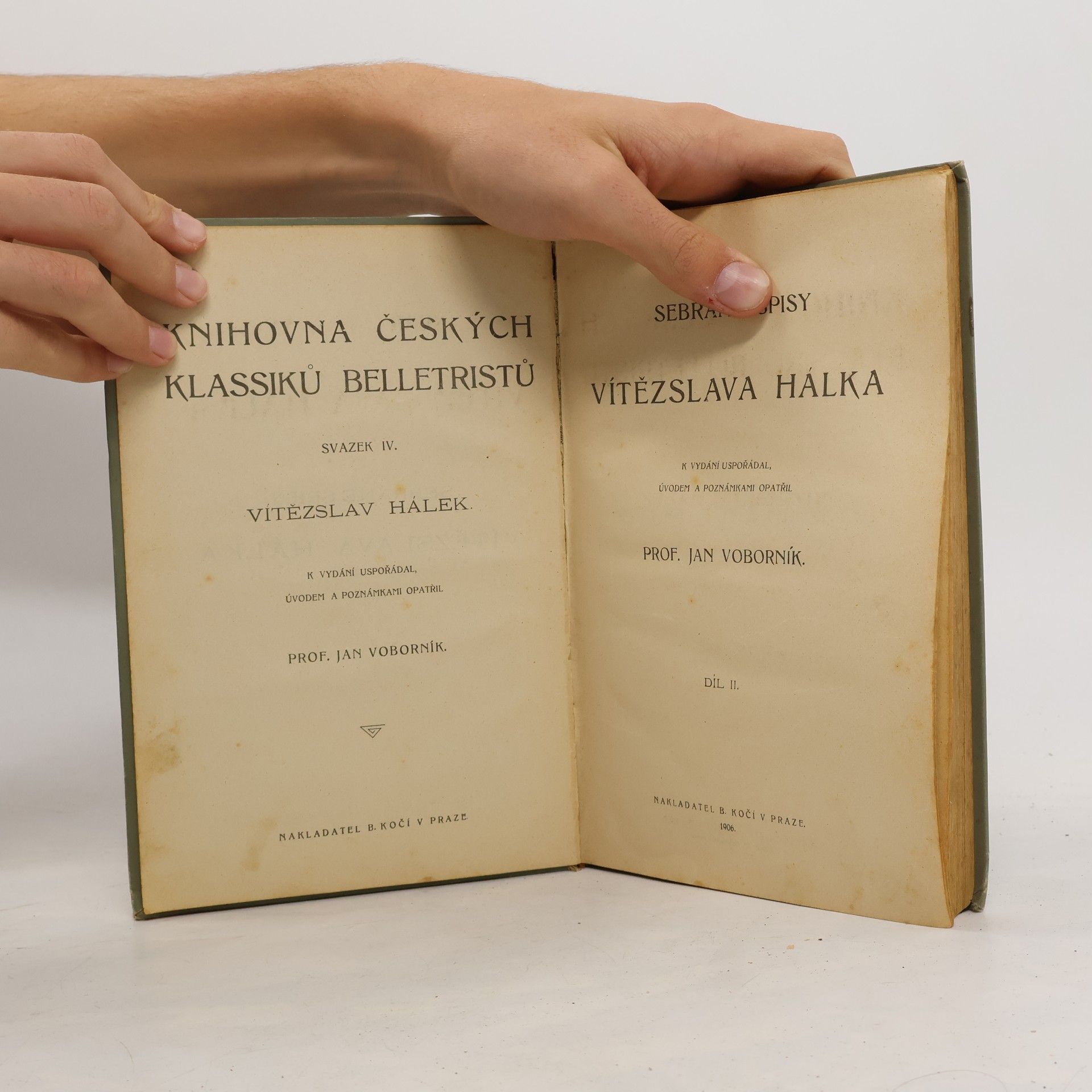 Vítězslav Hálek Knihovna českých klassiků belletristů IV.