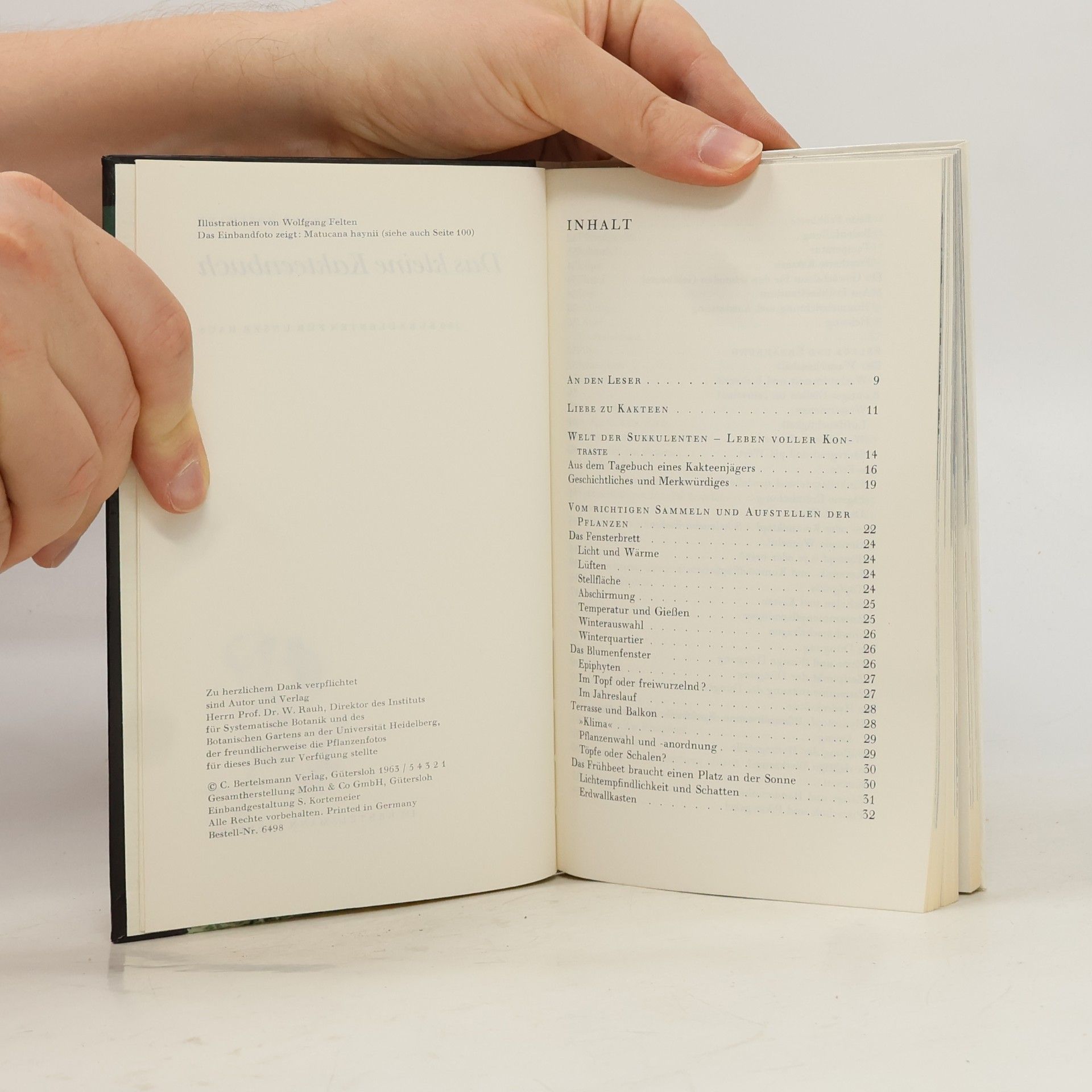 Werner Hoffmann Das kleine Kakteenbuch