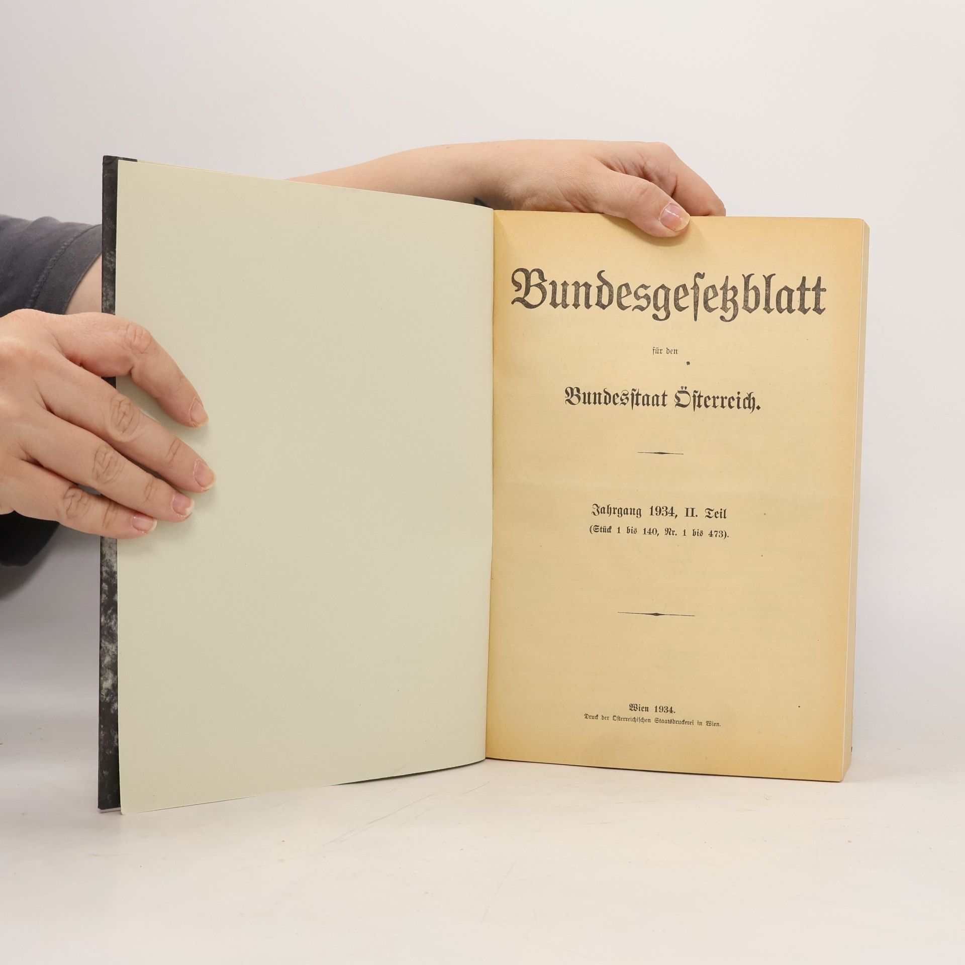 Autorenkollektiv Bundesgesetzblatt für den Bundesstaat Österreich. Jahrgang 1934, II.