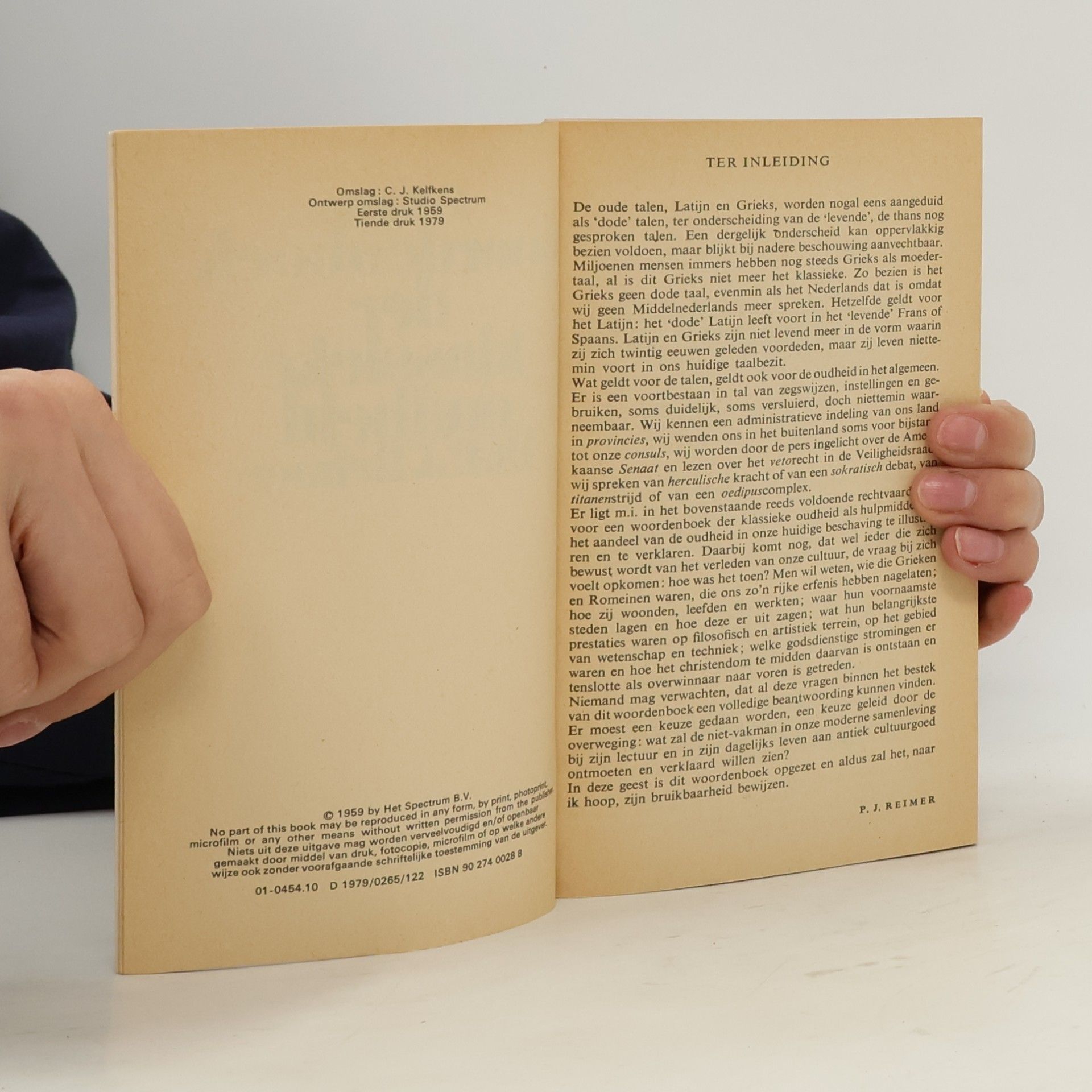 Dr. P.J. Reimer Prisma woordenboek der klassieke oudheid