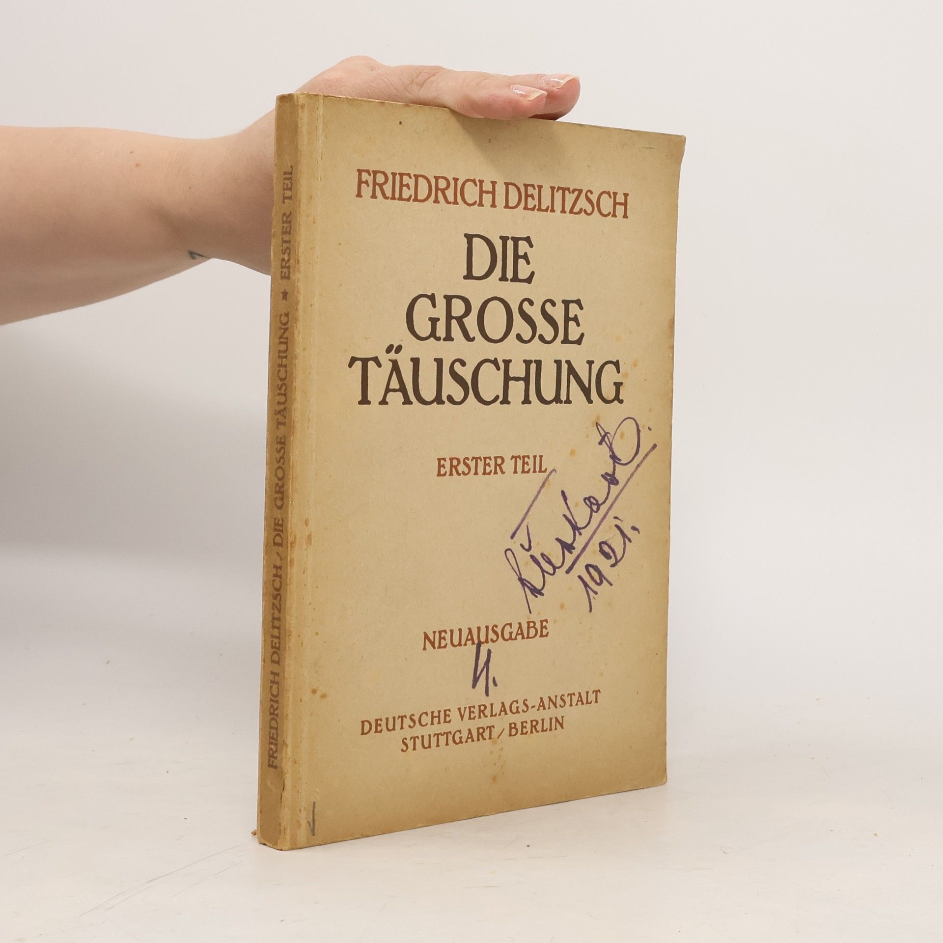 Die grosse täuschung Erster Teil