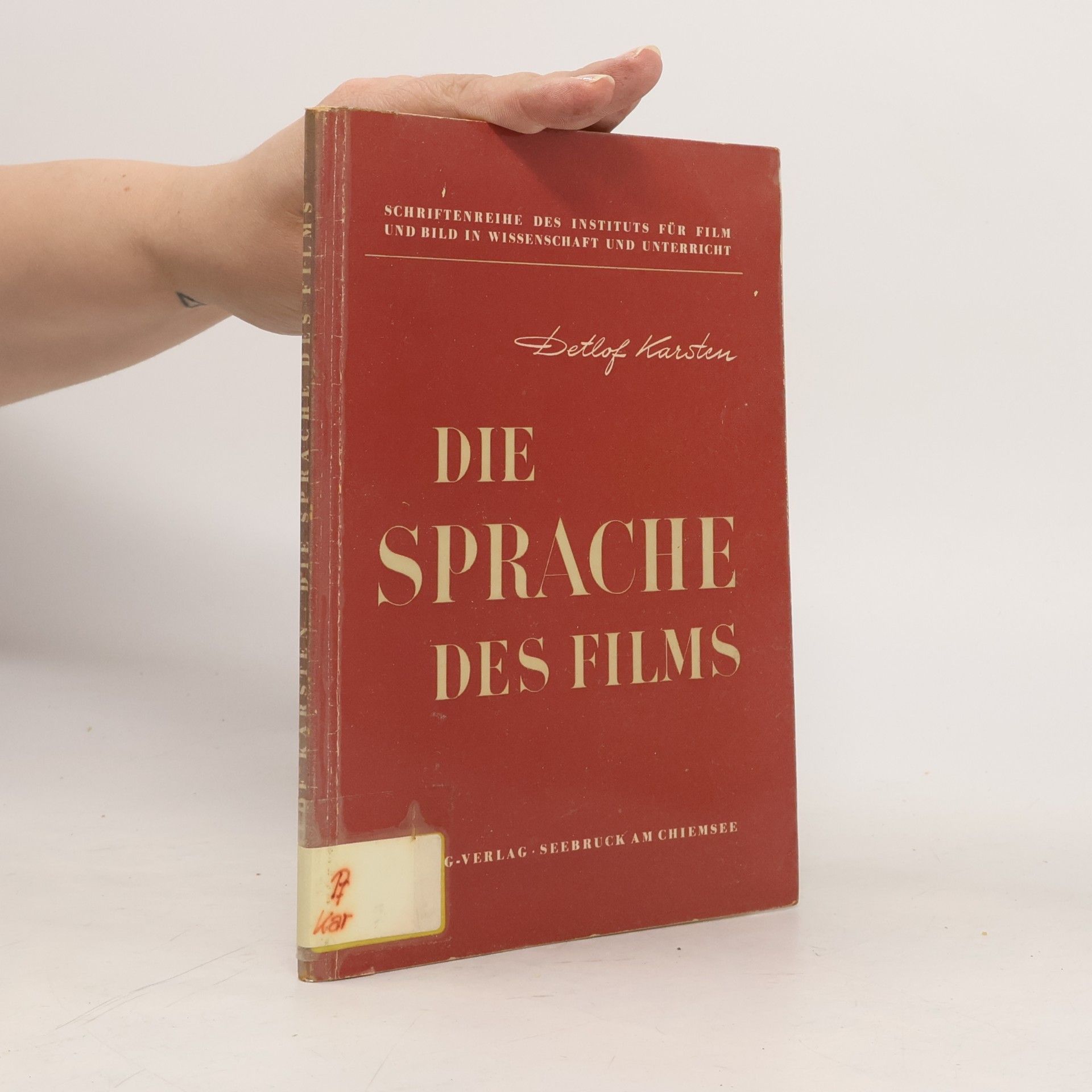 Detlof Karsten Die Sprache des Films