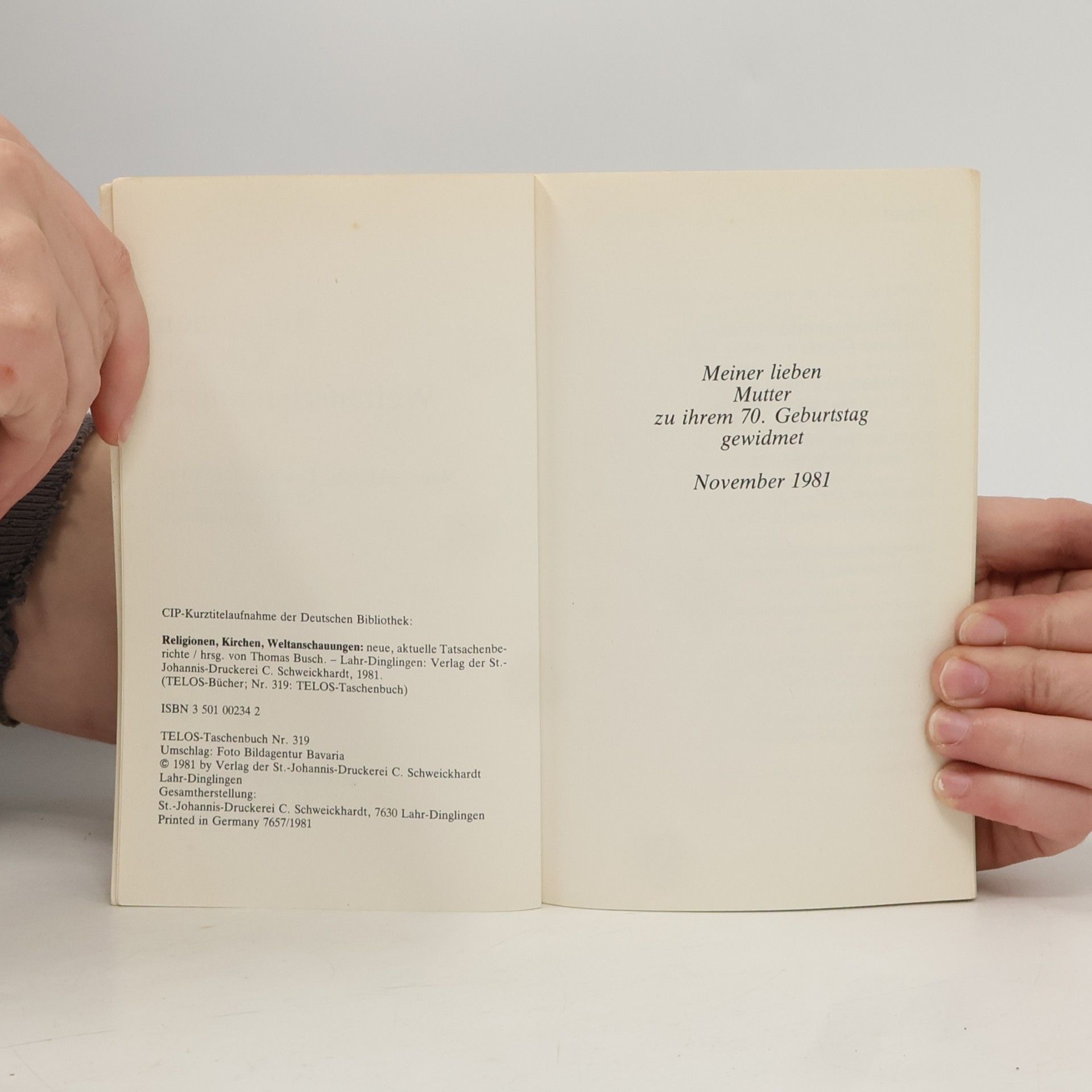 Thomas Busch Religionen Kirchen Weltanschauungen