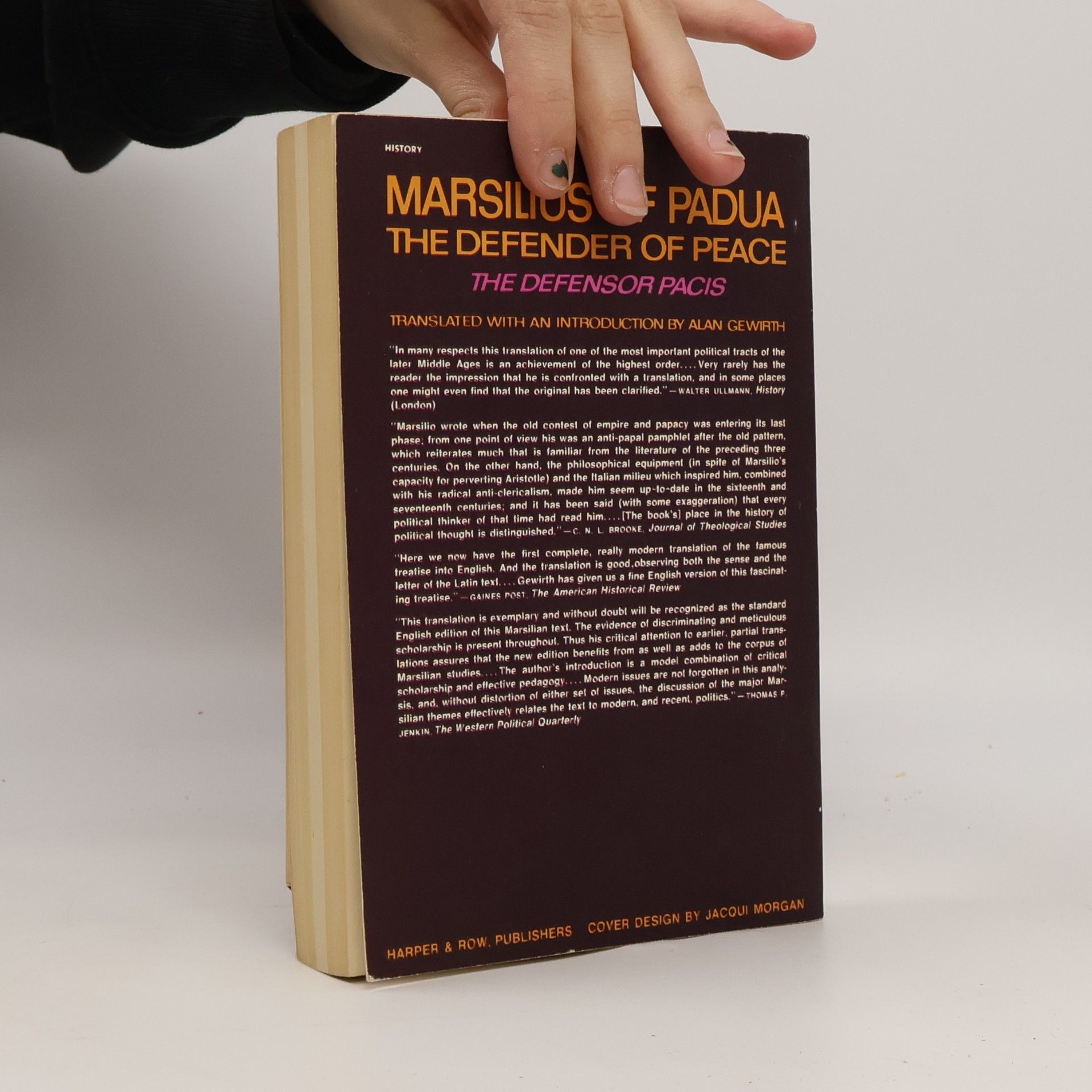 Marsilius of Padua The Defender of Peace