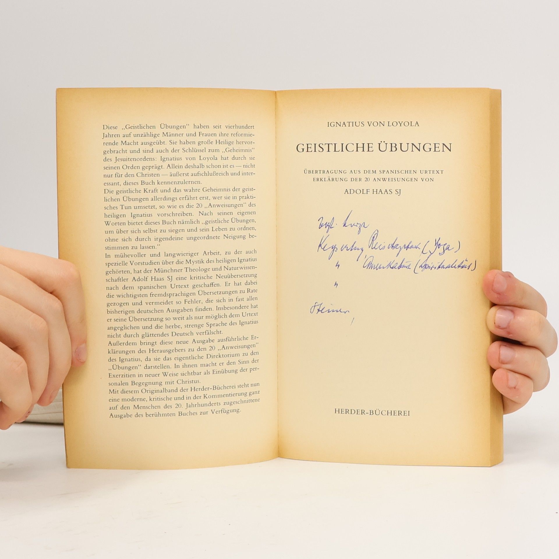 Ignatius von Loyola Geistliche Übungen