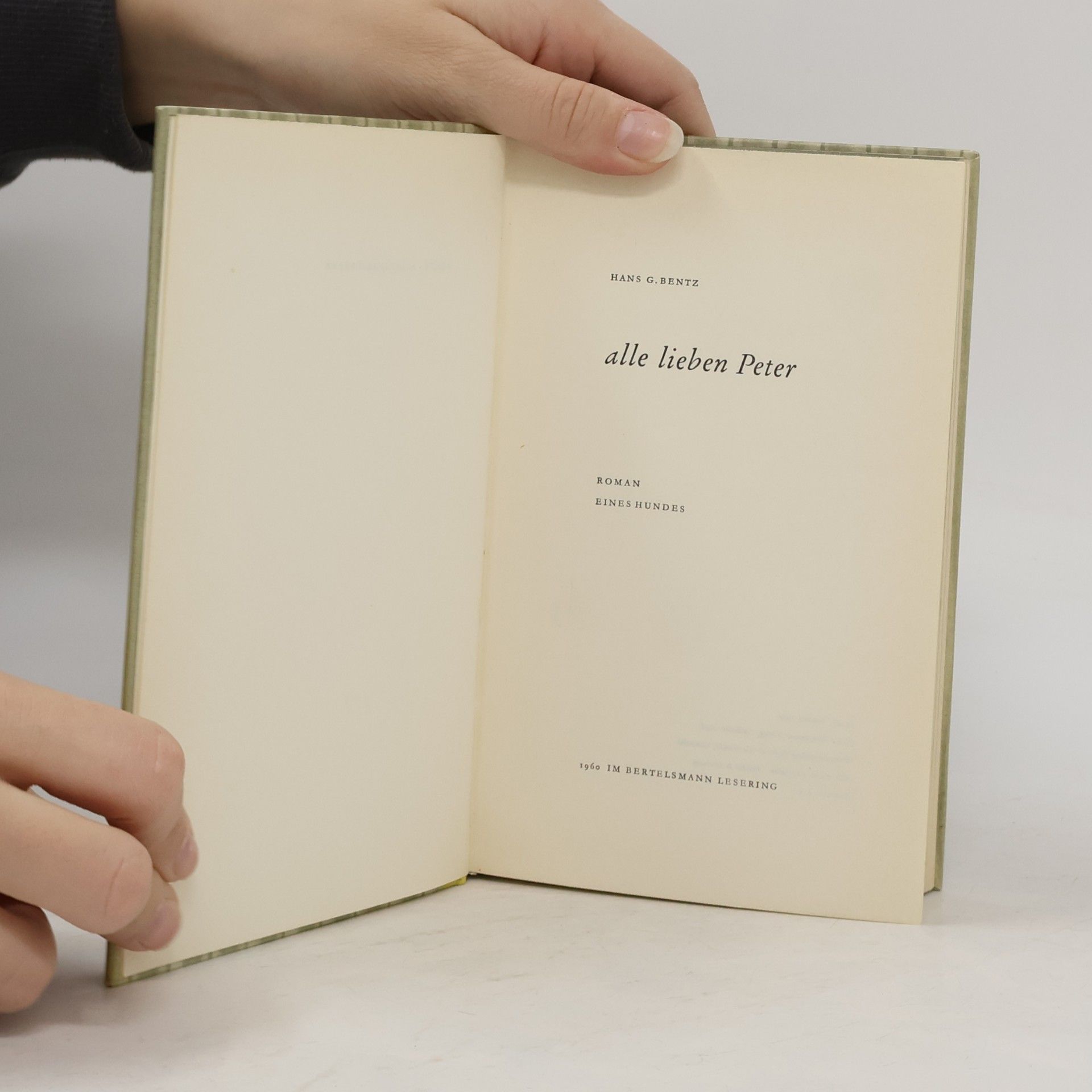 Hans G. Bentz Alle lieben Peter